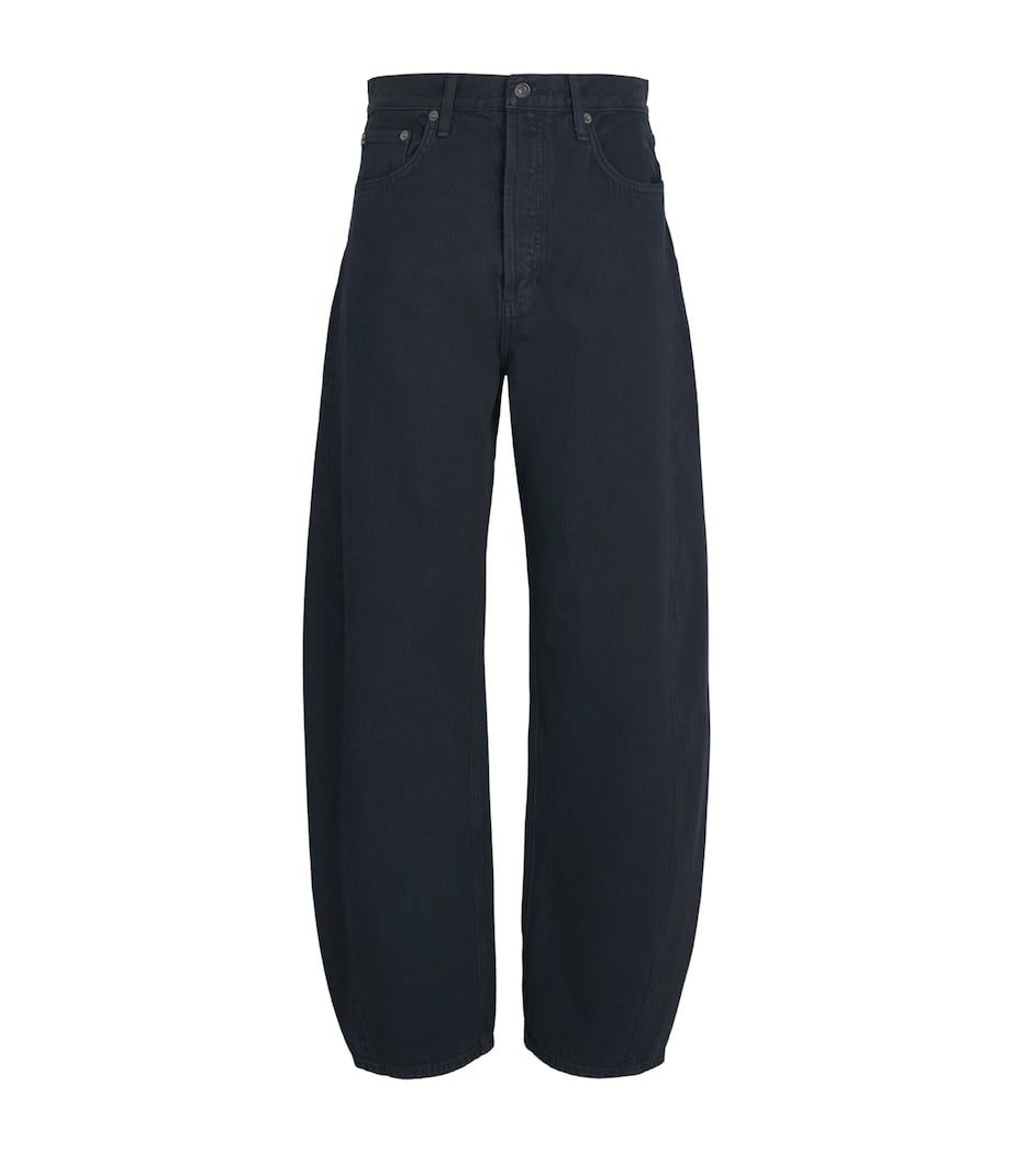 AGOLDE Womens Luna Pierced Tapered Jeans Ison Image 1