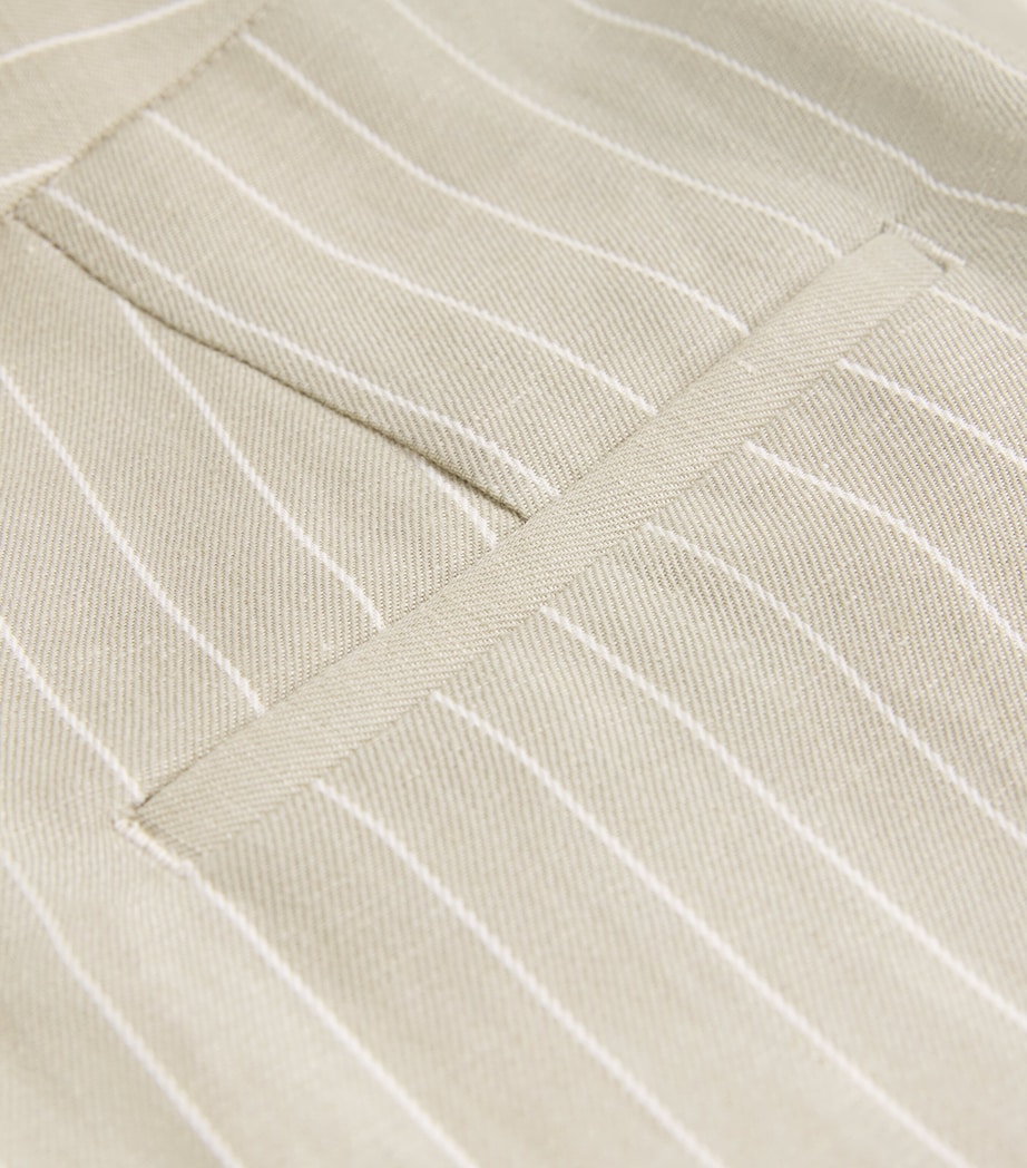Pinstripe Straight-Leg Trousers VR1 ARGILLA/BIANCO Image 5