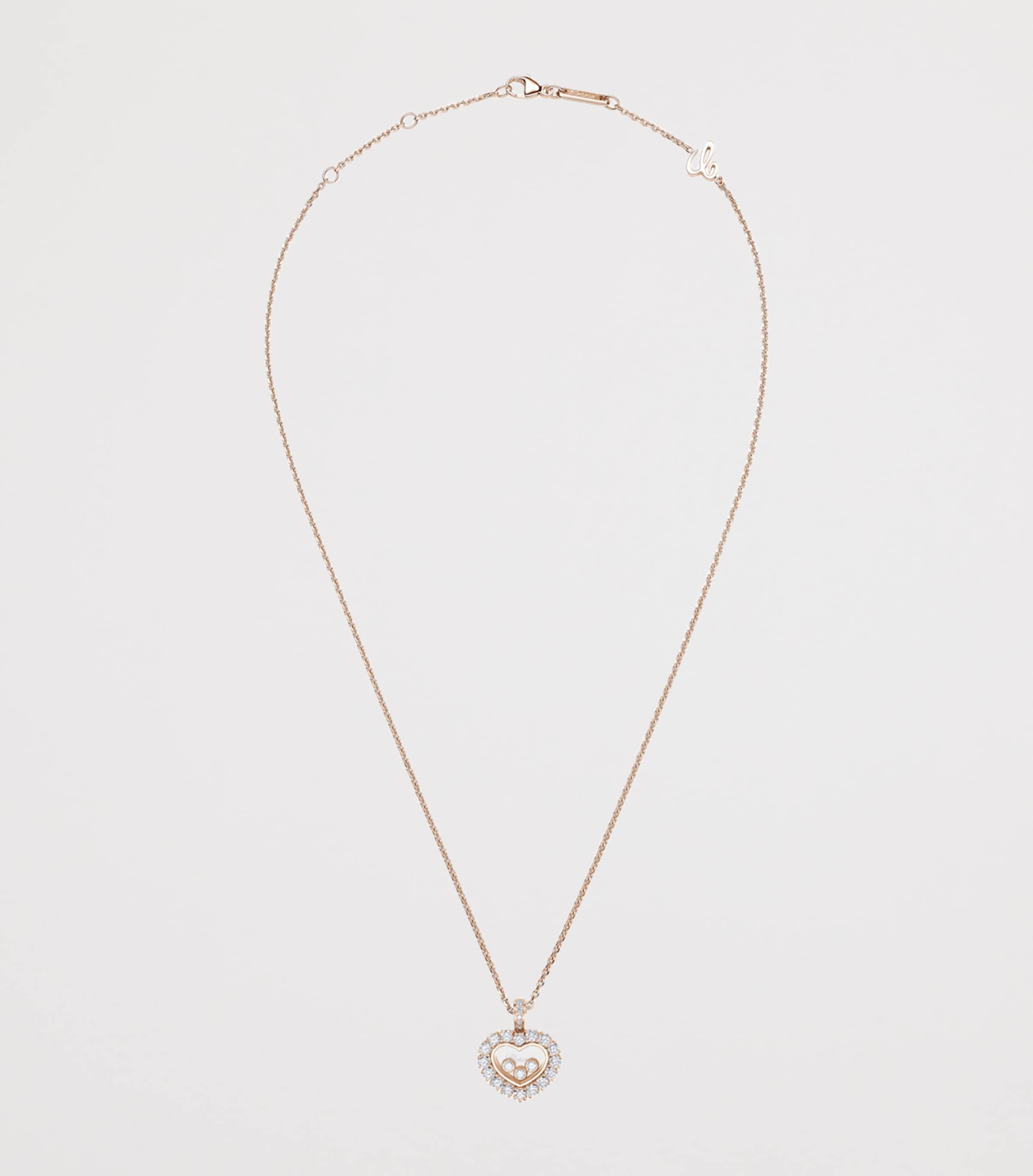 Rose Gold and Diamond Happy Diamonds Icons Joaillerie Pendant Necklace 18K ROSE GOLD Image 4