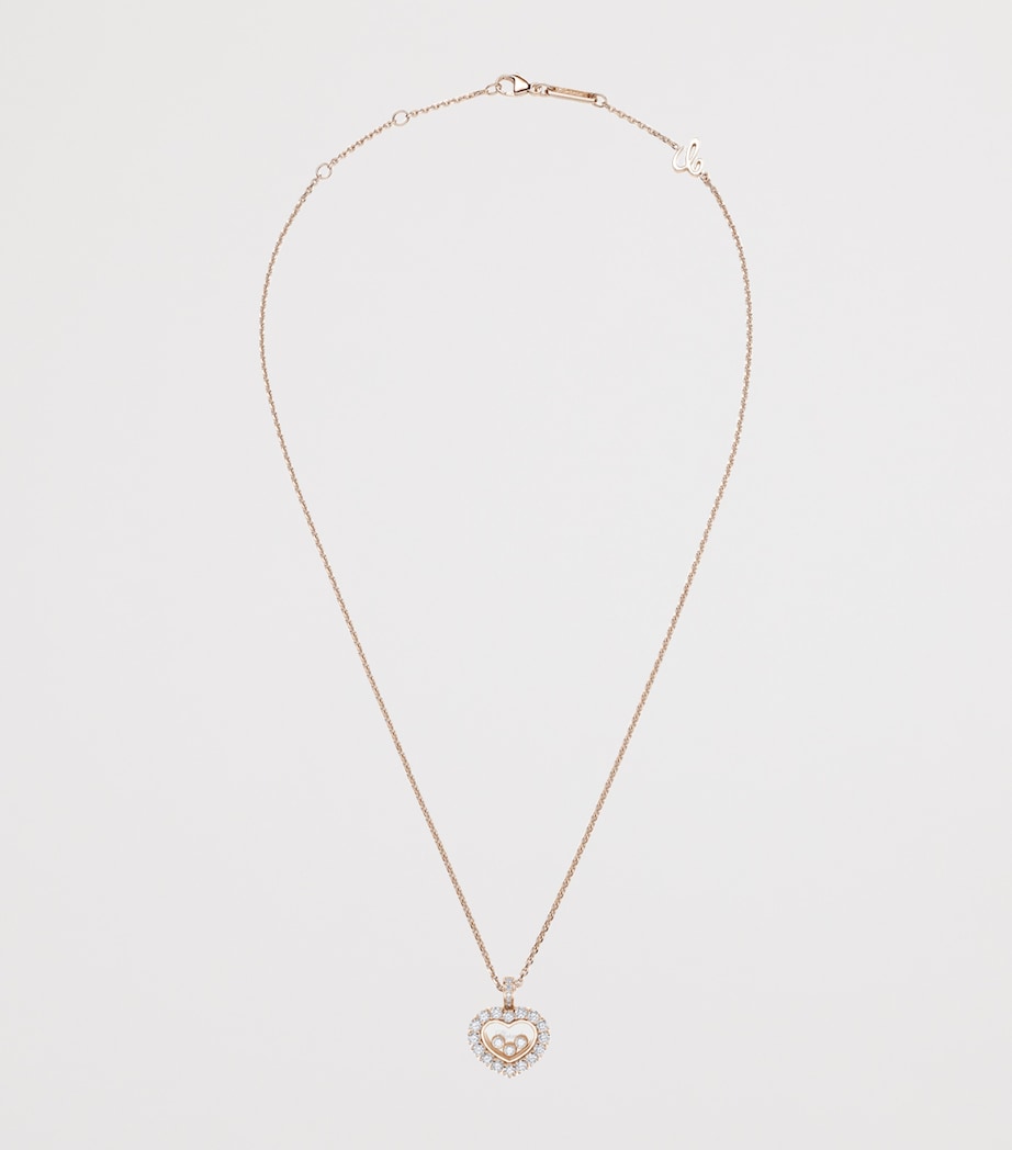 Rose Gold and Diamond Happy Diamonds Icons Joaillerie Pendant Necklace 18K ROSE GOLD Image 4
