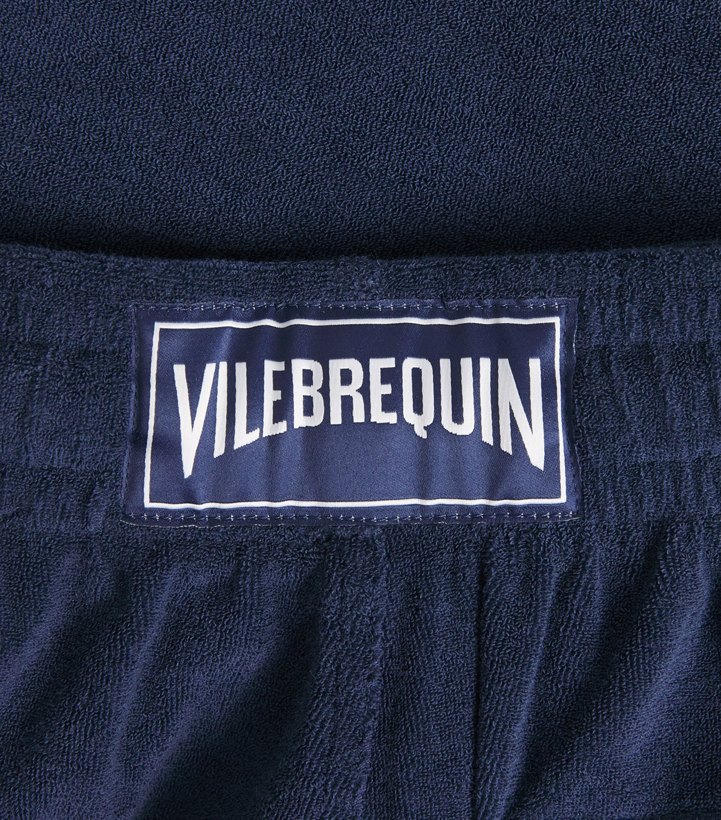 Vilebrequin Mens Organic Cotton Terry-Blend Bolide Shorts Bleu Marine Image 6