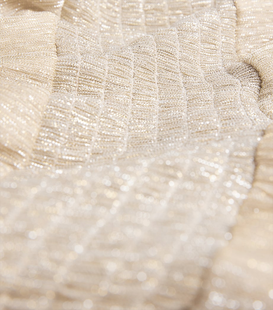 Tiered Midi Dress GOLD SILVER Image 5