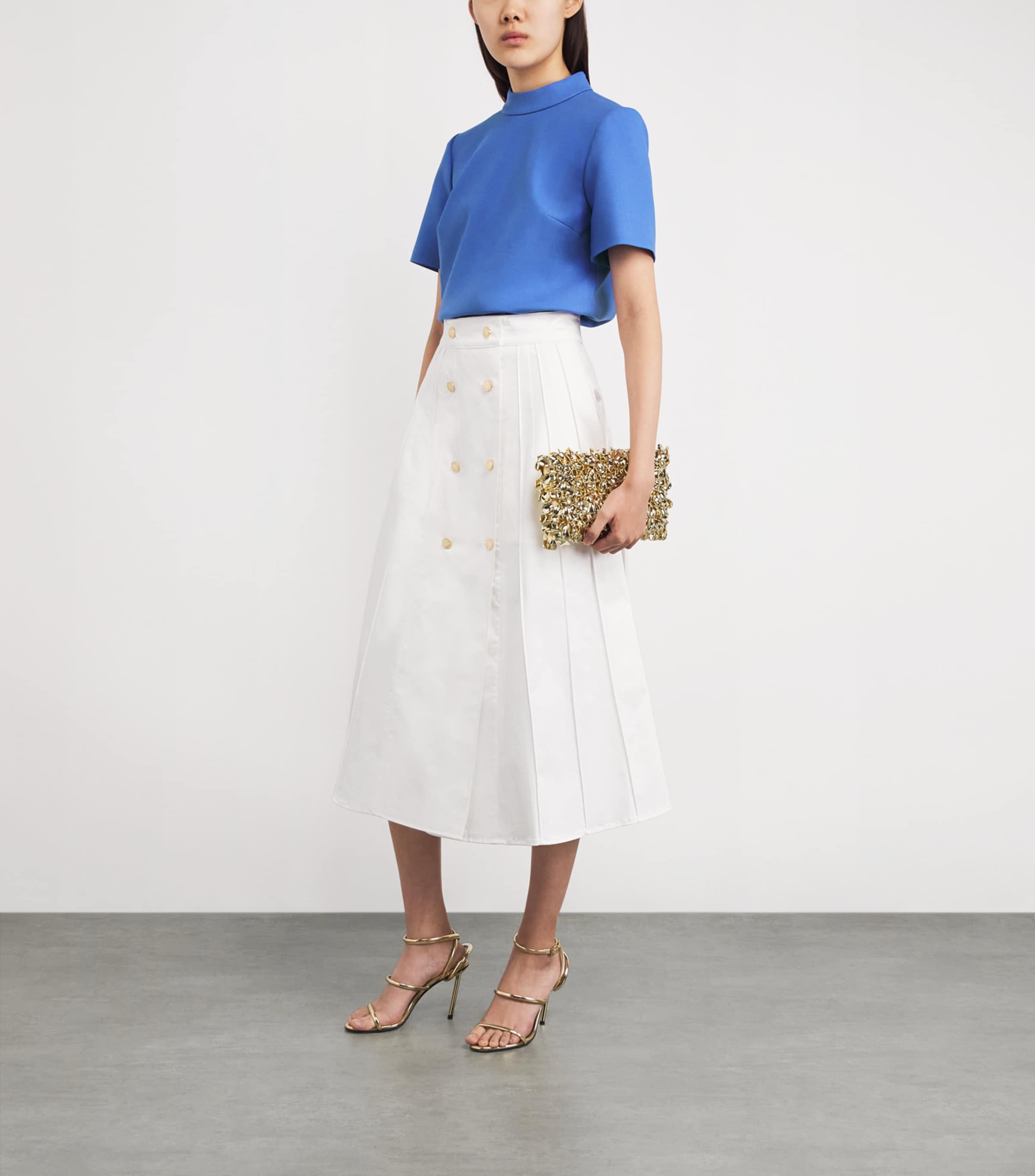 Wool-Blend Mock-Neck Top 474 BLUEBELL Image 2