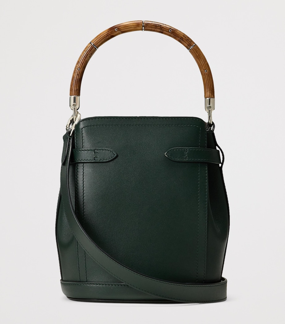 Small Leather The Ralph Bucket Bag REGENT GREEN Image 2