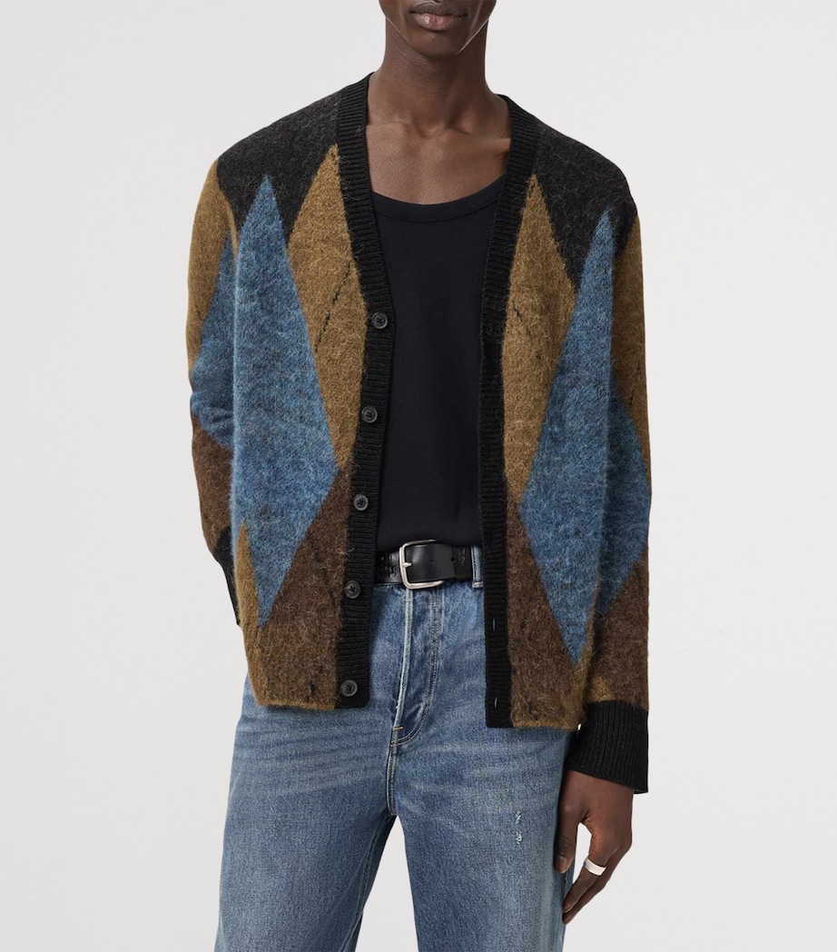 Jacquard Bernie Cardigan CIDER BROWN Image 4