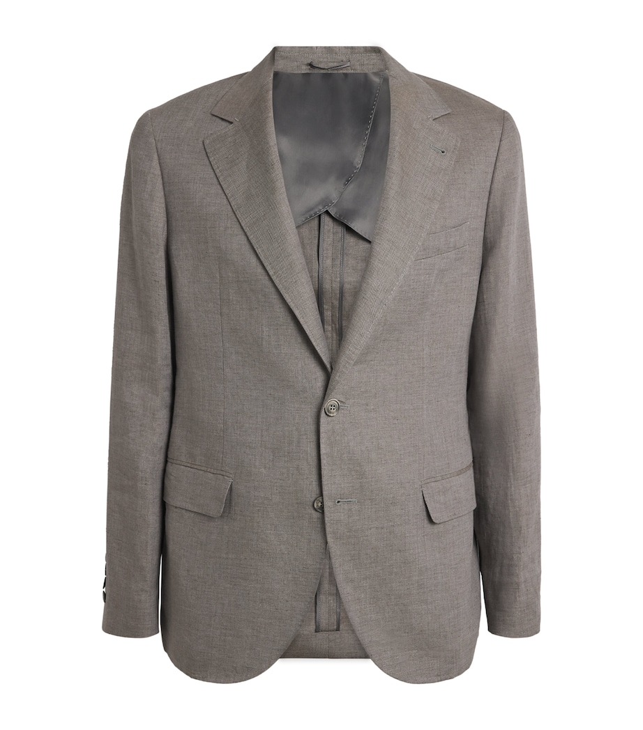 Linen Blazer SMOKE GREY Image 1