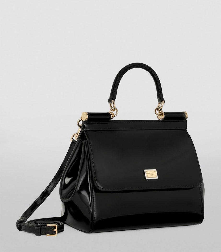 Medium Sicily Top-Handle Bag 80999-BLACK Image 3