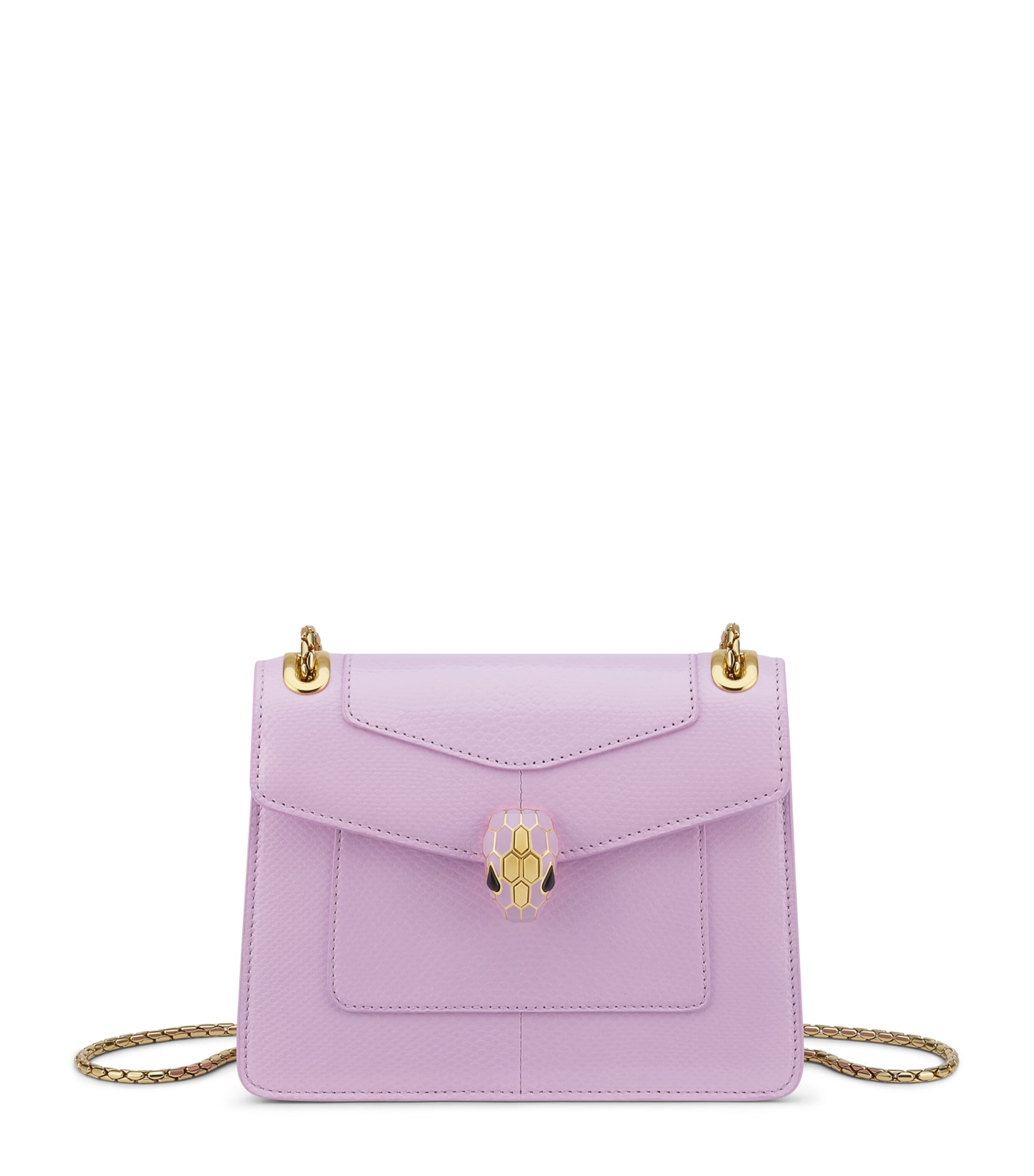 Bvlgari Small Leather Serpenti Forever Day-to-Night Shoulder Bag Fuchsia Image 1