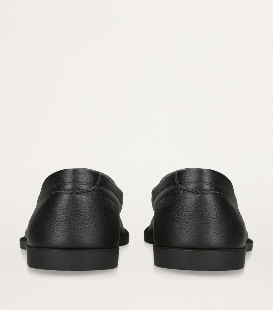 Leather Pace Loafers BLACK Image 3