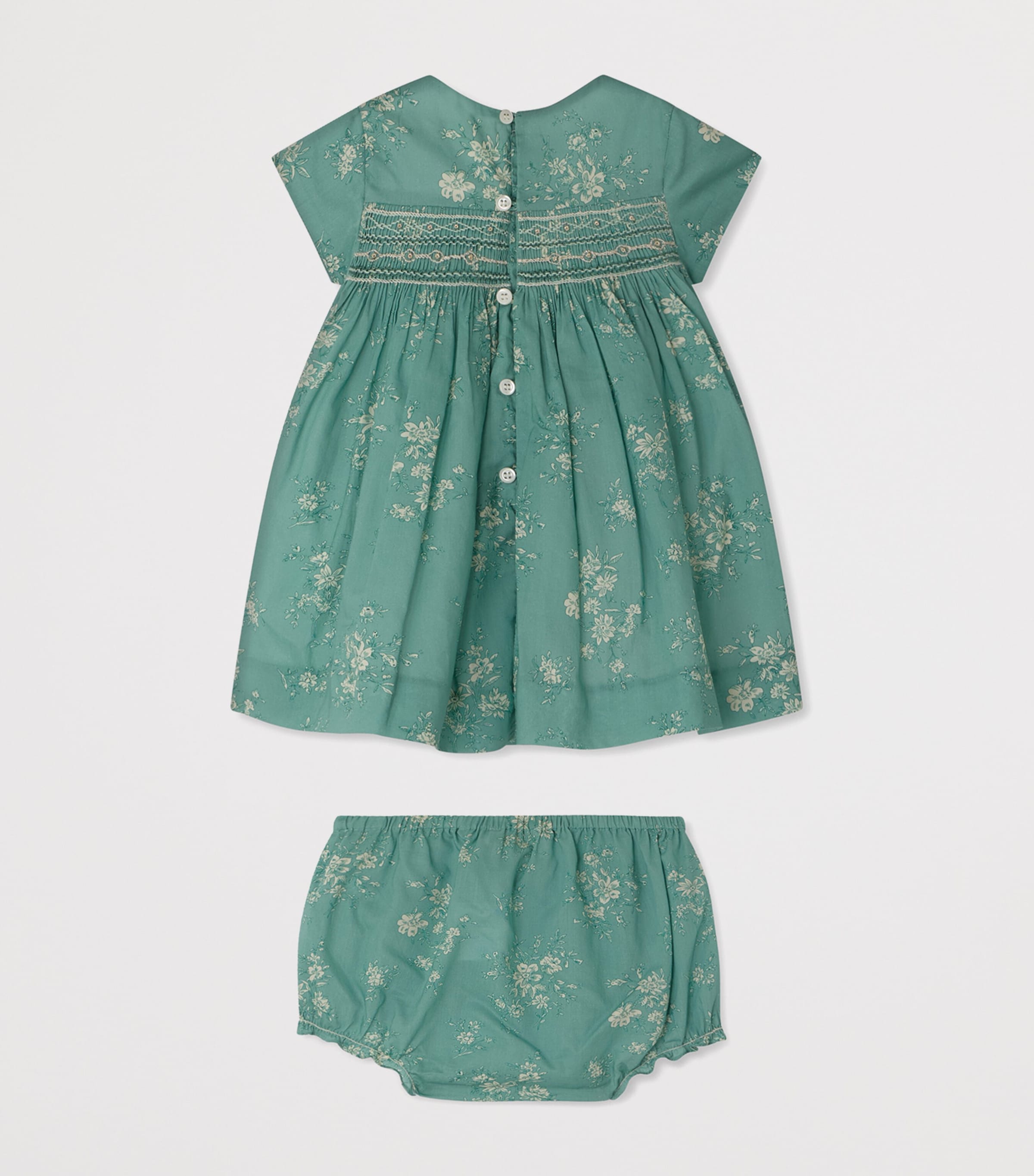 Floral Print Dress and Bloomers Set (6-18 Months) FL EMERAUDE Image 2