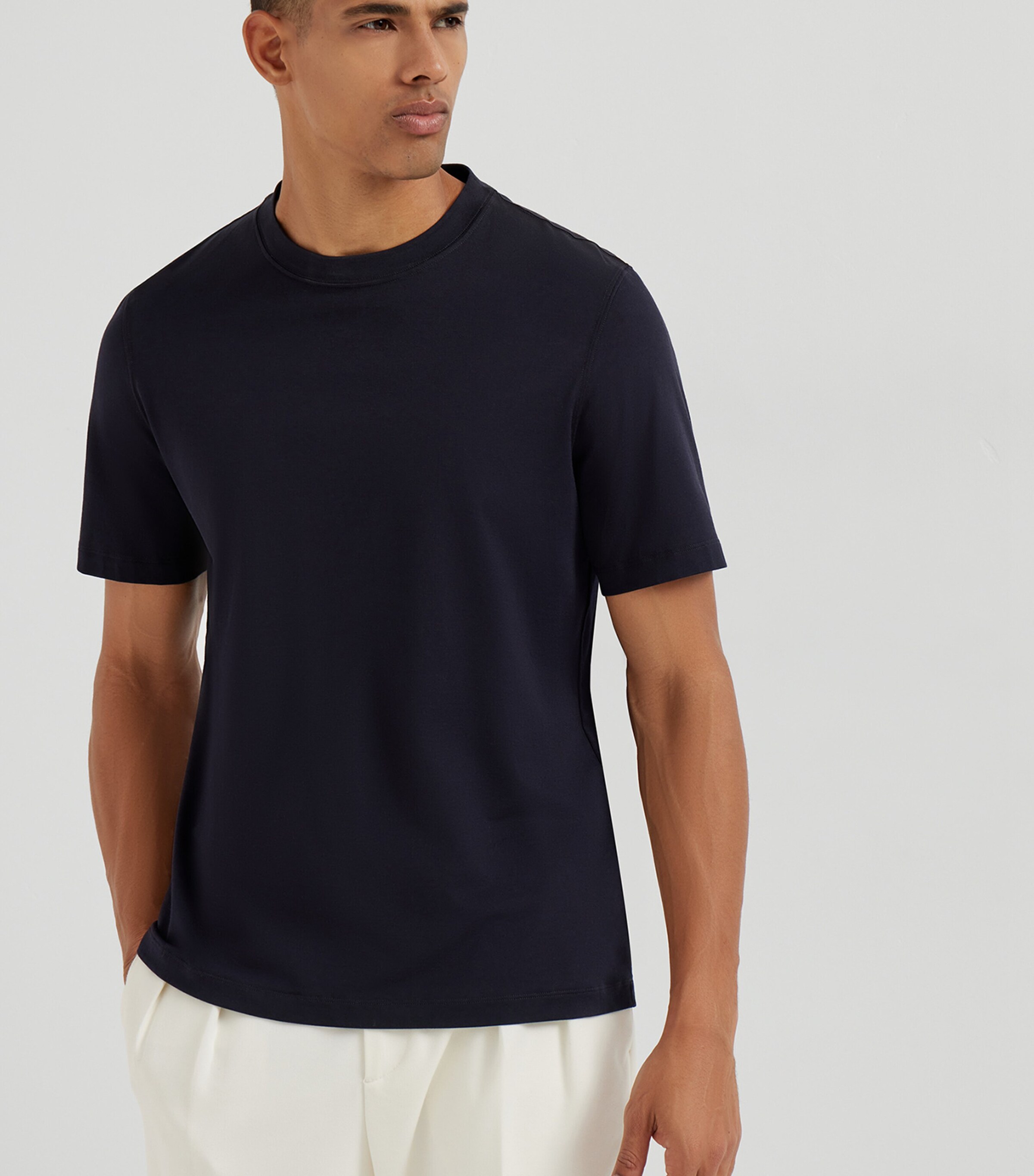 Cotton Crew-Neck T-Shirt C4425 Image 2