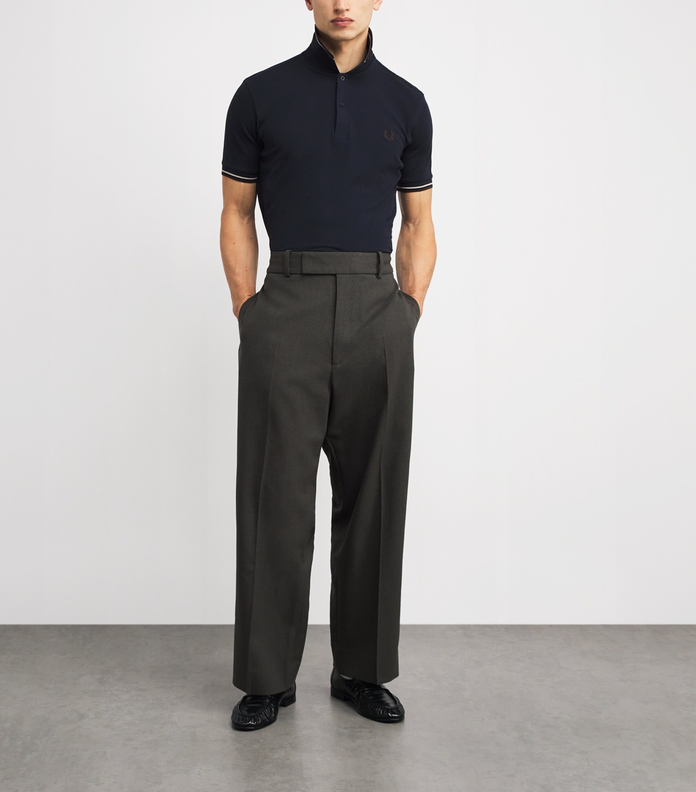 Twin Tipped Polo Shirt 52A NAVY/WOAT/BNTOB Image 2