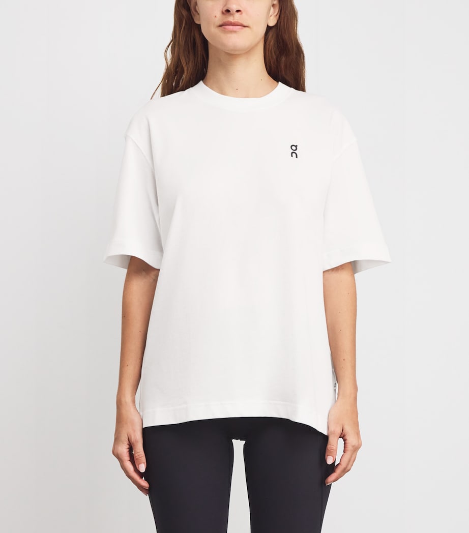 Organic Cotton Club Logo T-Shirt WHITE Image 3