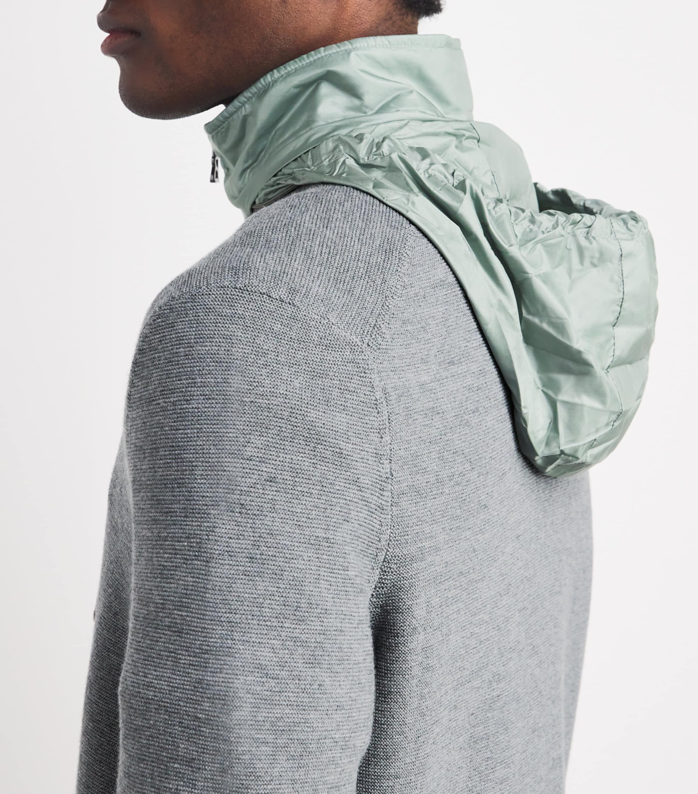 Wool-Blend Phineas Half-Zip Sweater 017 - GREY MELANGE Image 5