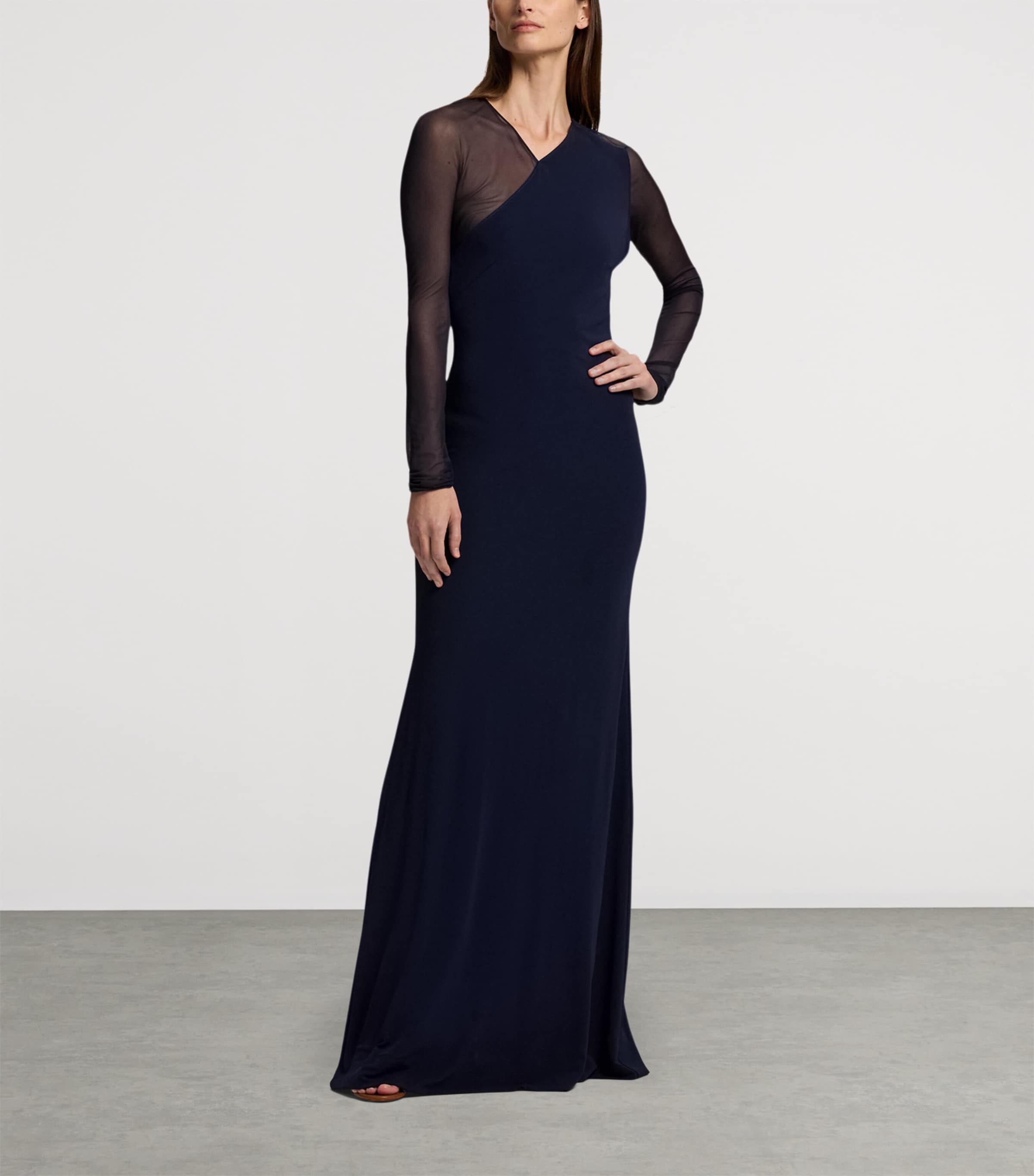 Jersey Brynn Maxi Dress NAVY-410 Image 8