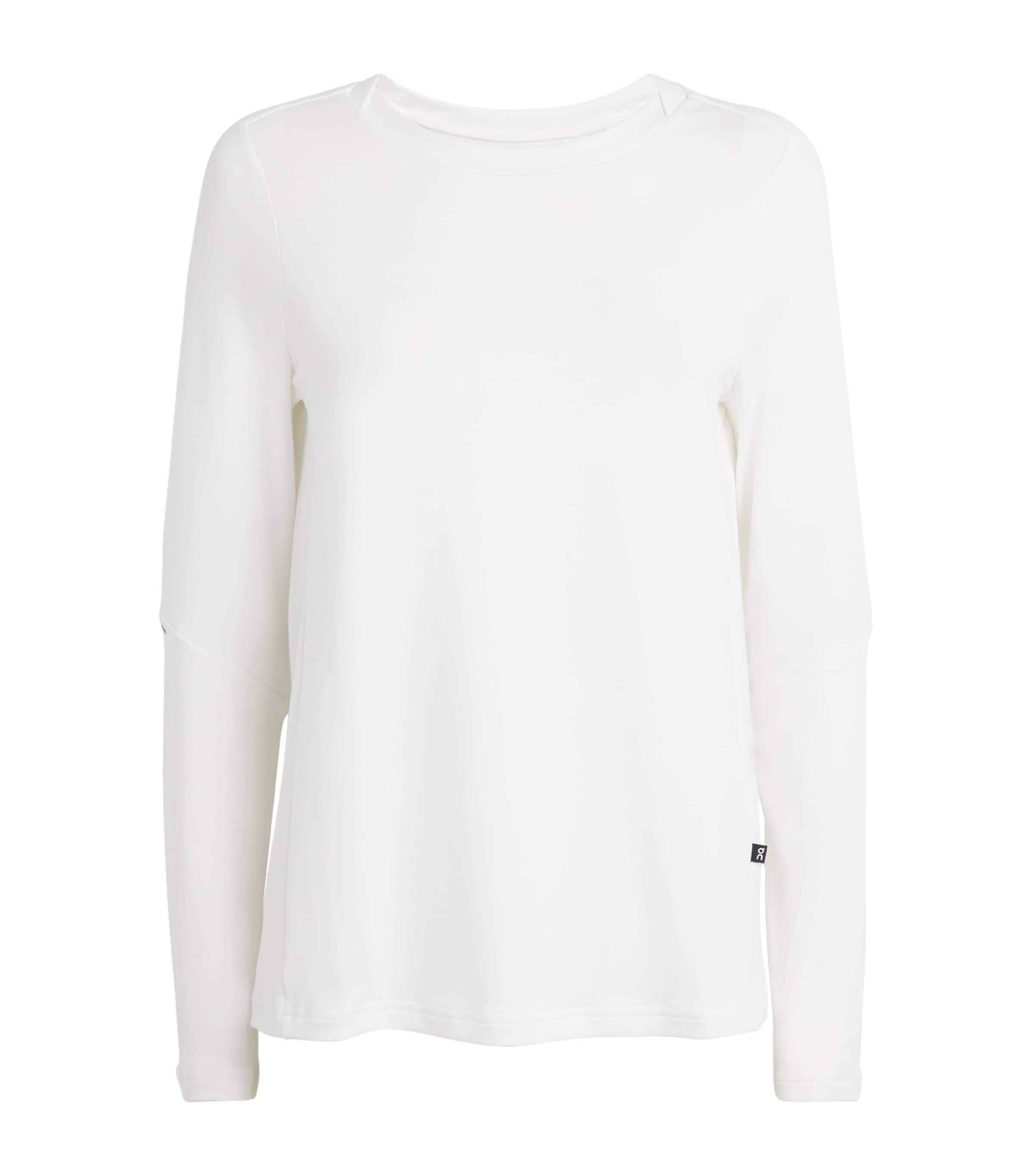 On Running Long-sleeve Focus-t T-shirt In White