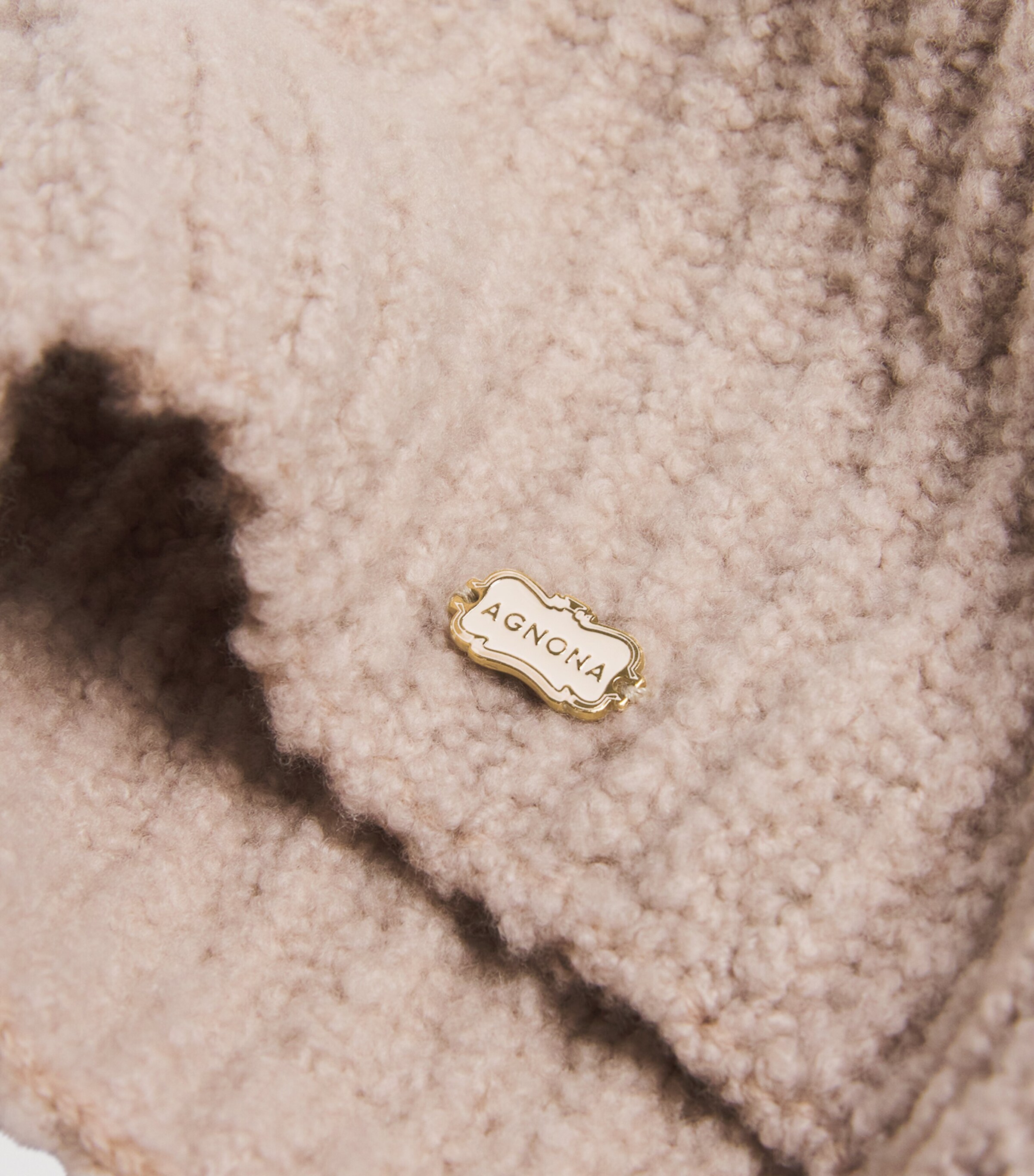 Cashmere Ribbed Balaclava N45BEIGE - MOON Image 3