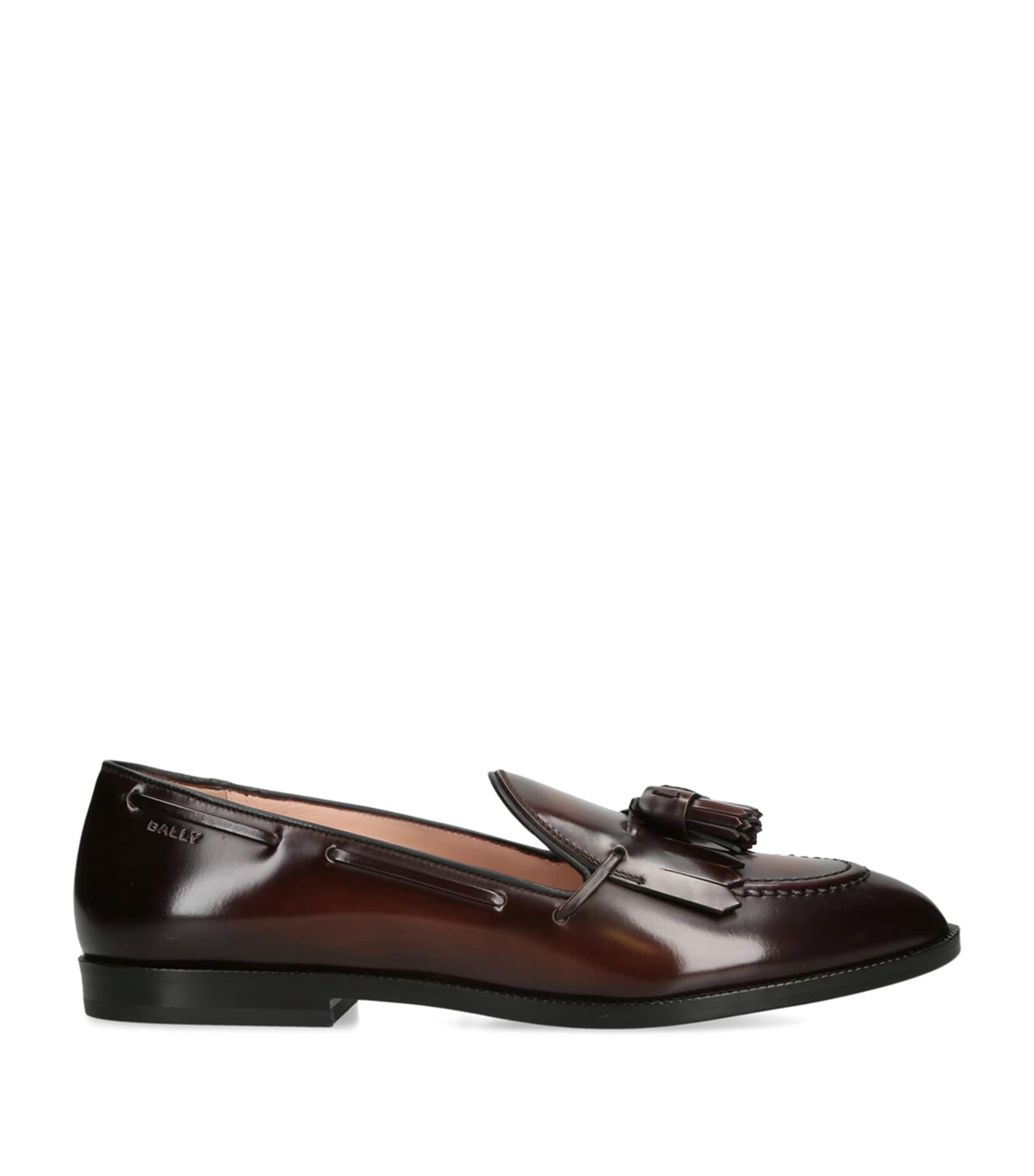 Bally Leather Ethon Loafers In Brown