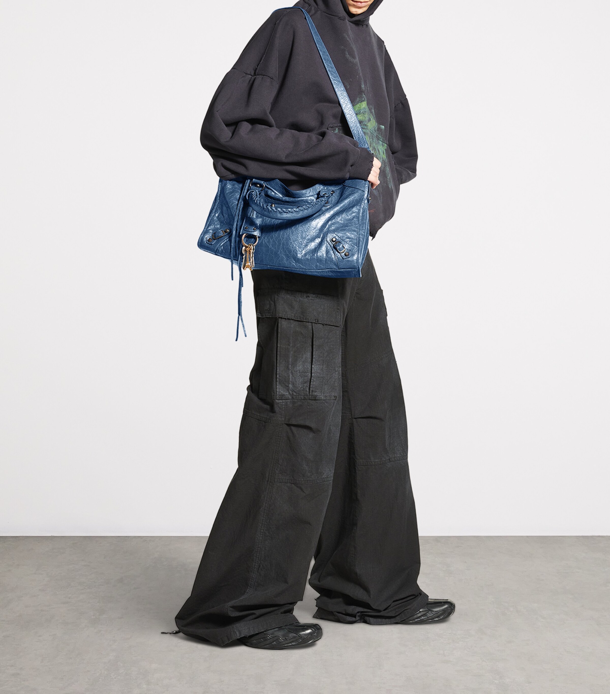 Balenciaga Small Lambskin Le City Top-Handle Bag Image 5