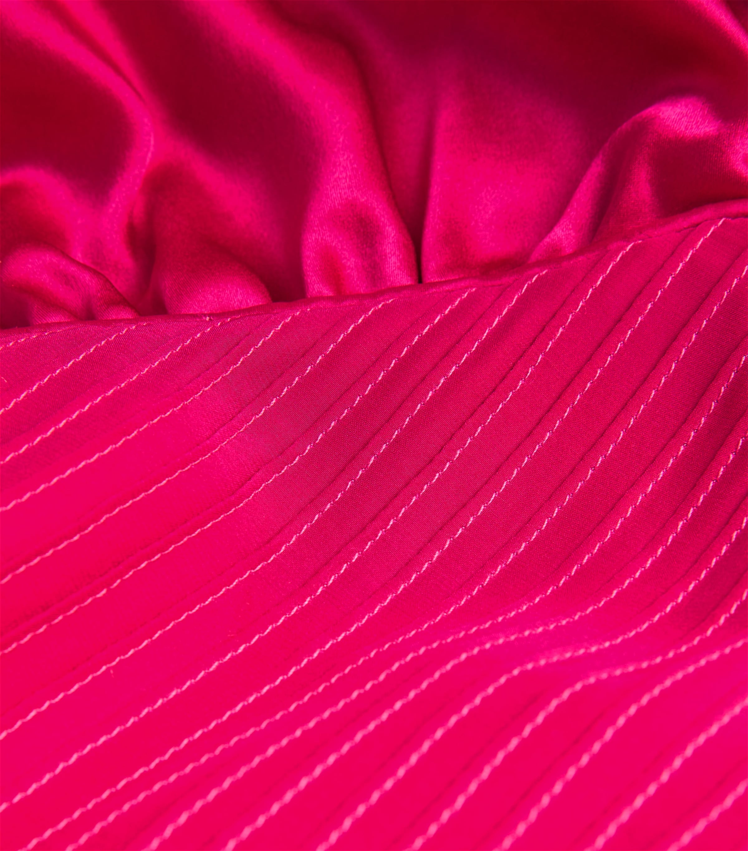 Silk V-Neck Diva Maxi Dress REGIO FUCHSIA Image 5