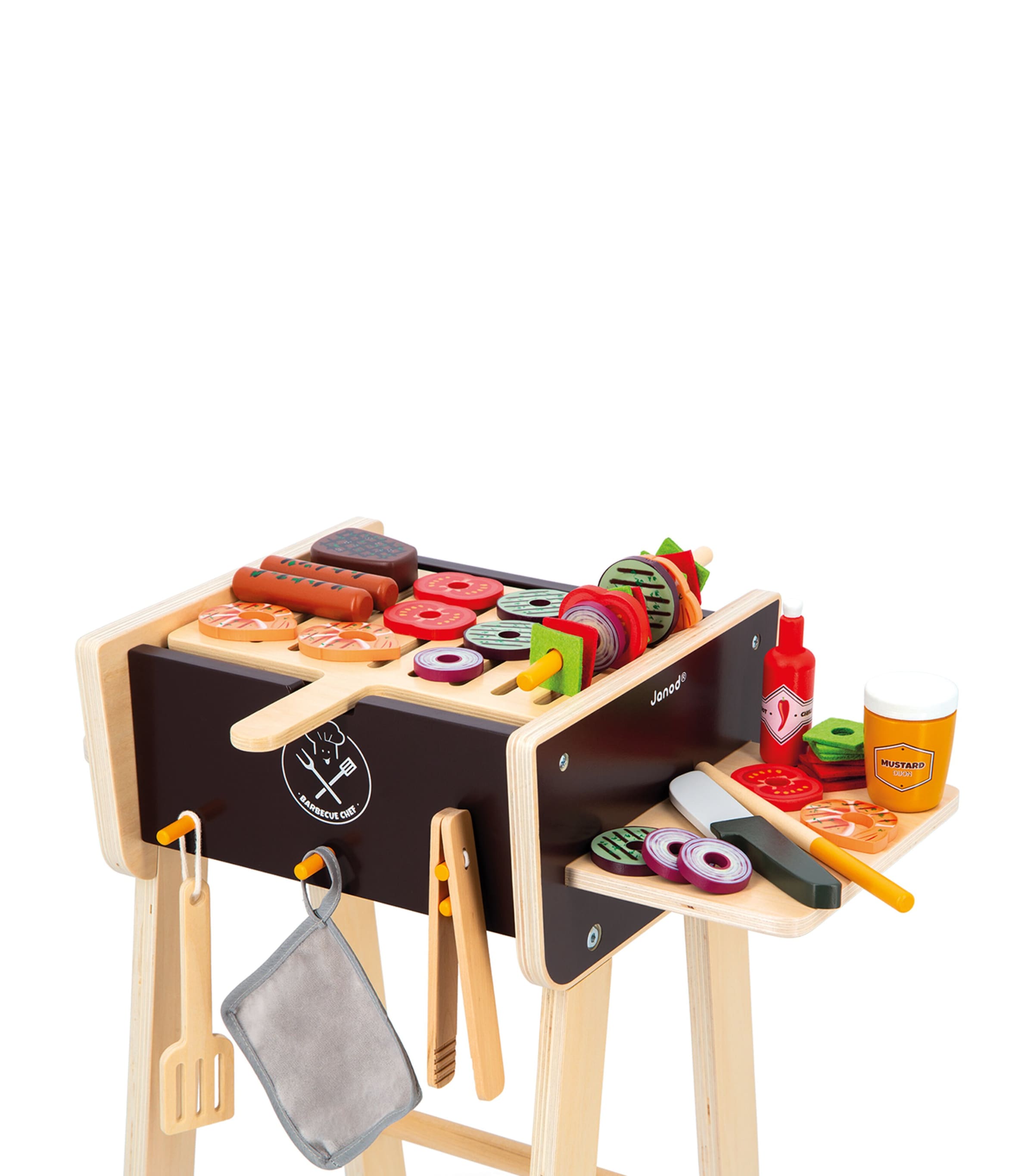 Wooden Barbeque Set MULTI Image 4