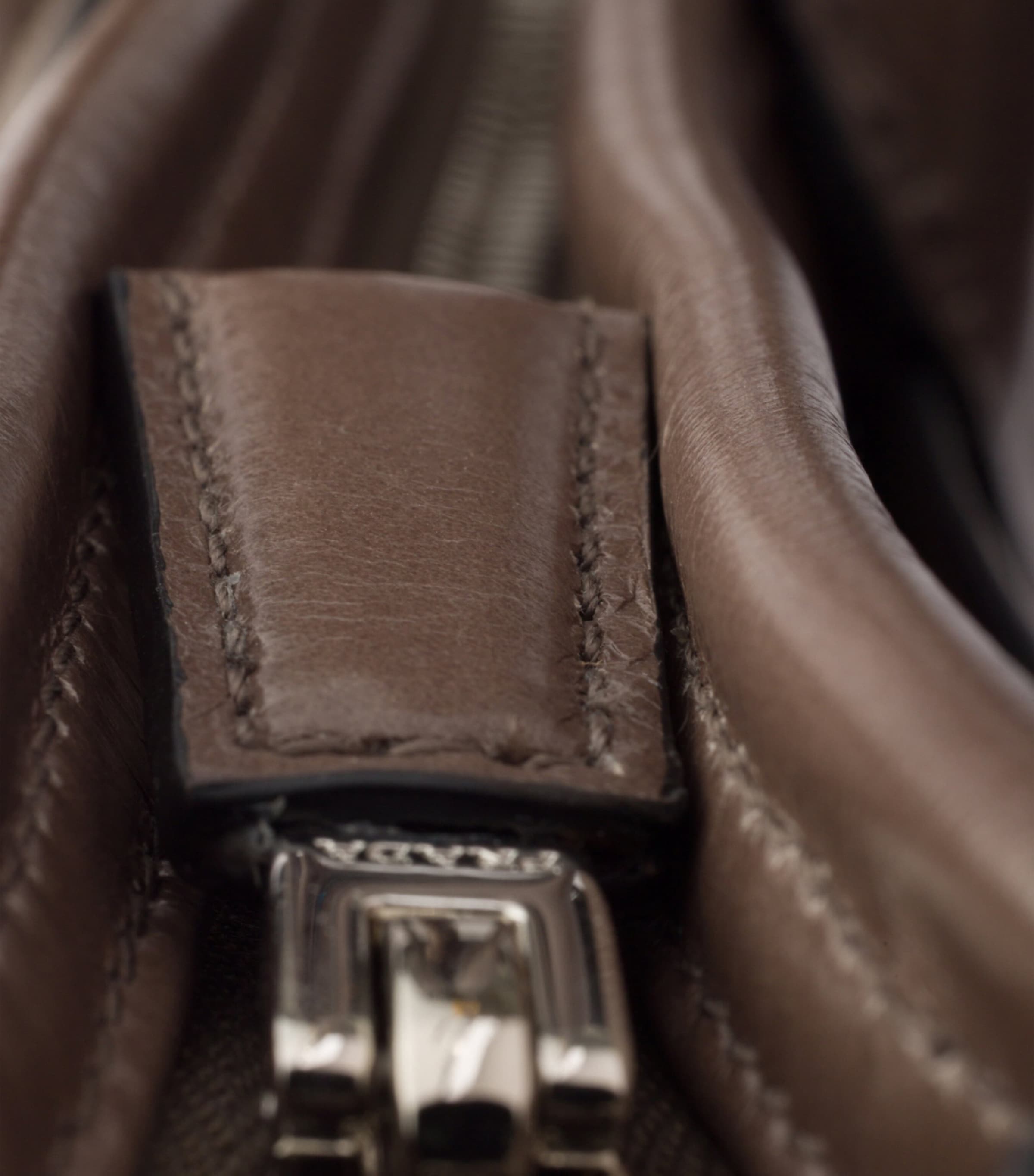 Prada Calfskin Bonnie Tote Bag Grey Image 7