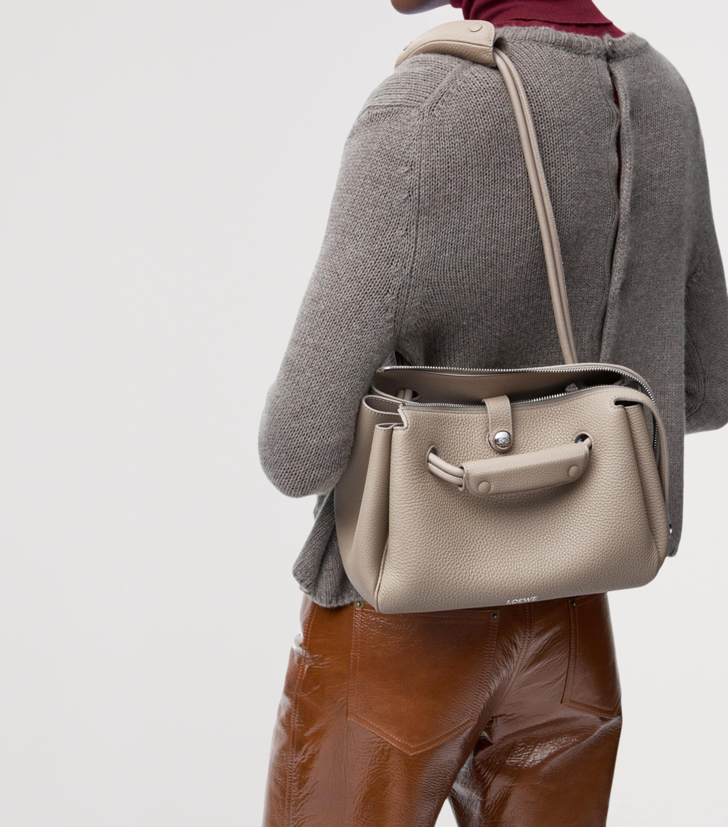 LOEWE Small Grained Leather Madrid Shoulder Bag Clay Image 2