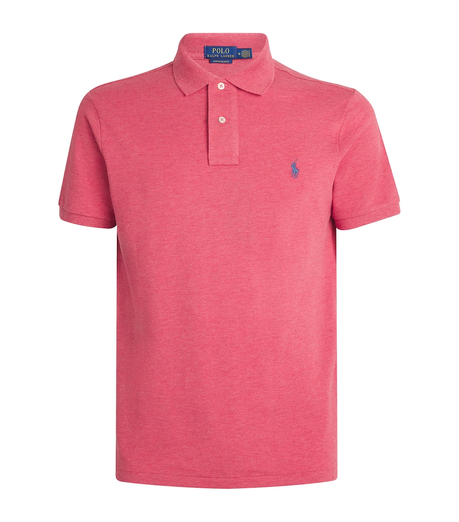 Cotton Polo Shirt RED Image 1