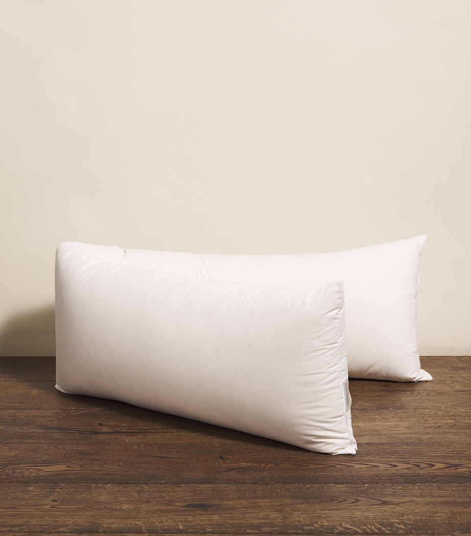 Down Cambridge Body Pillow (35cm x 160cm) WHITE Image 1