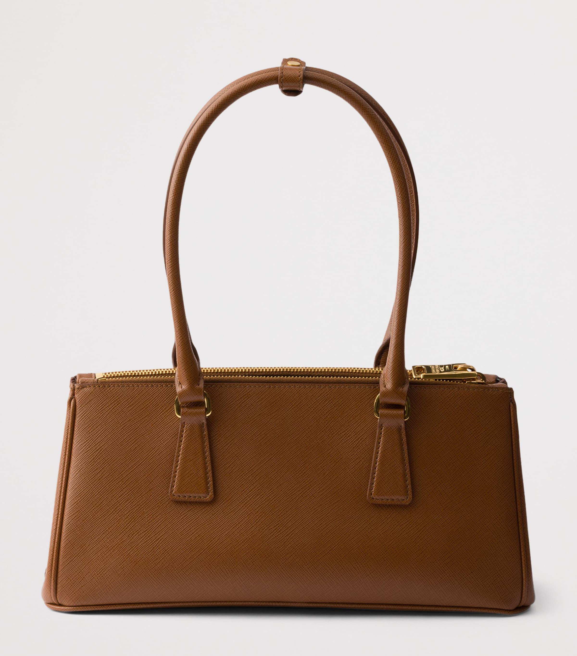 Prada Medium Leather Galleria Top-Handle Bag Brown Image 3