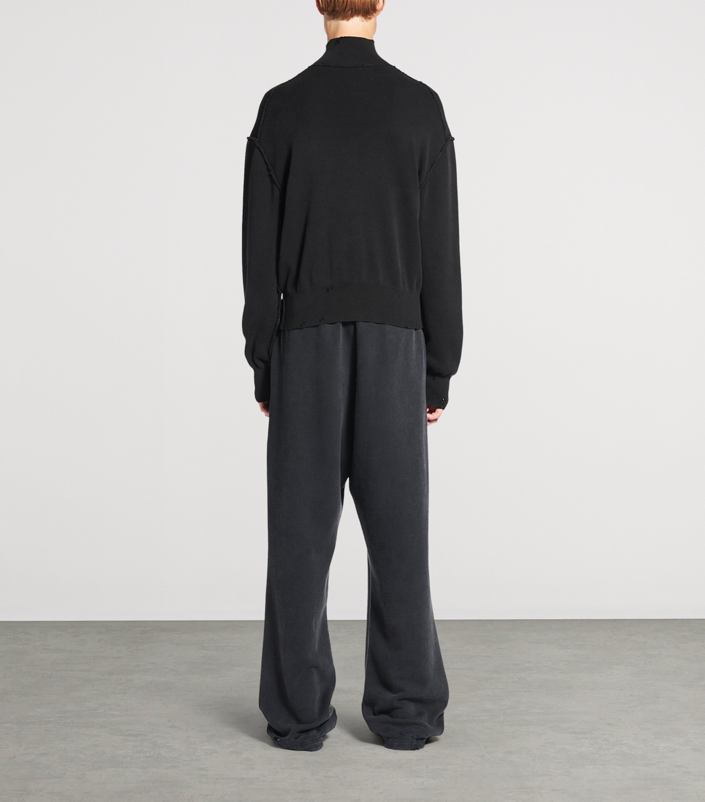 Balenciaga Mens Cotton-Silk Oversized Sweater Image 5