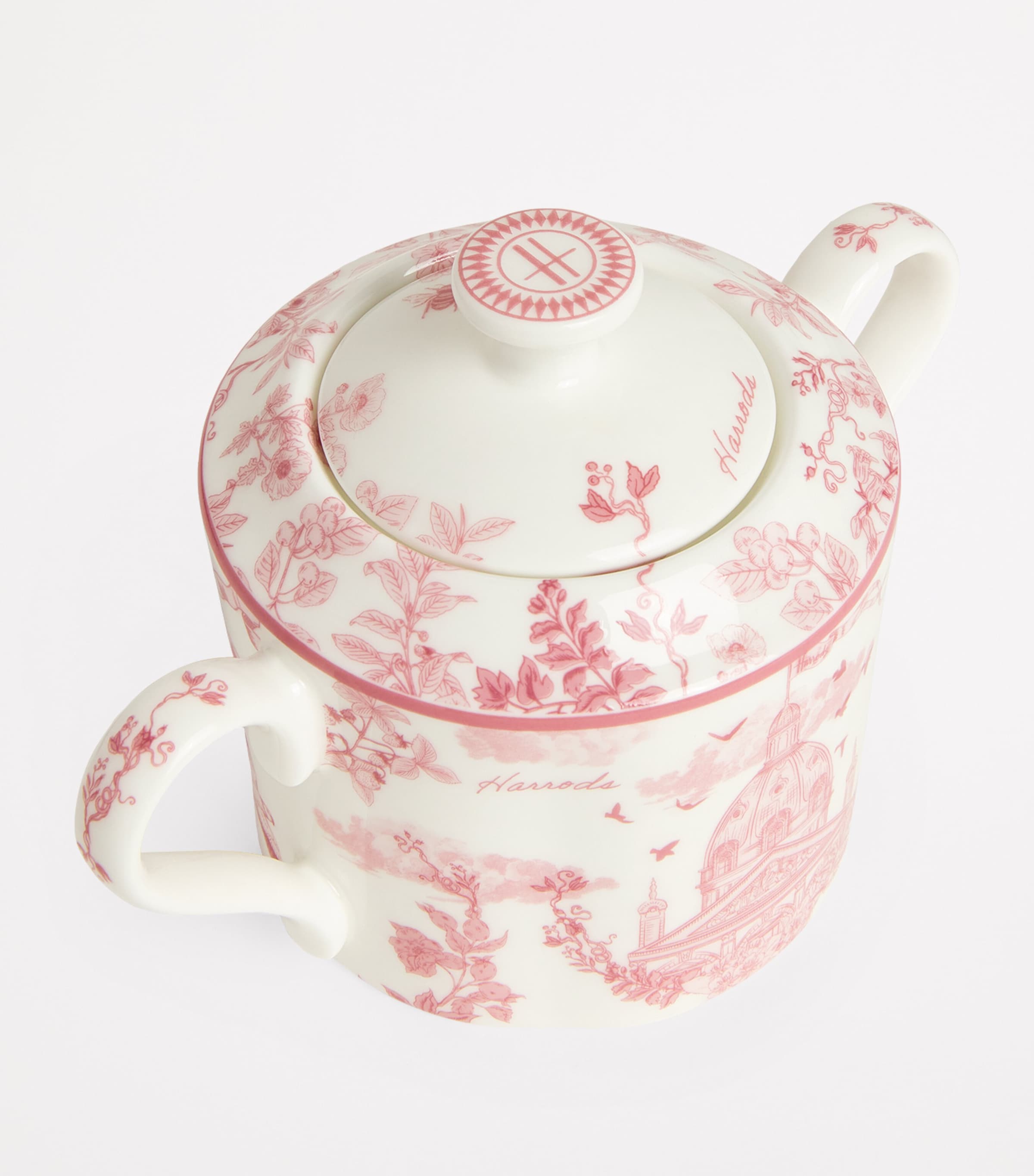 Bone China Toile Sugar Bowl PINK Image 4
