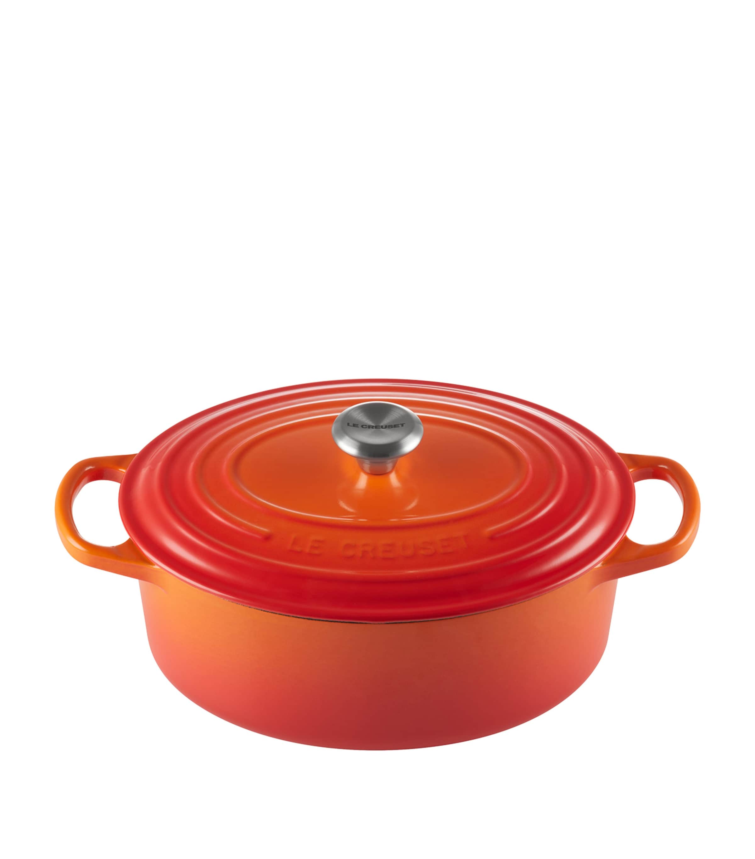 Le Creuset Set of 3 Cast Iron Casserole Dishes Volcanic Image 3