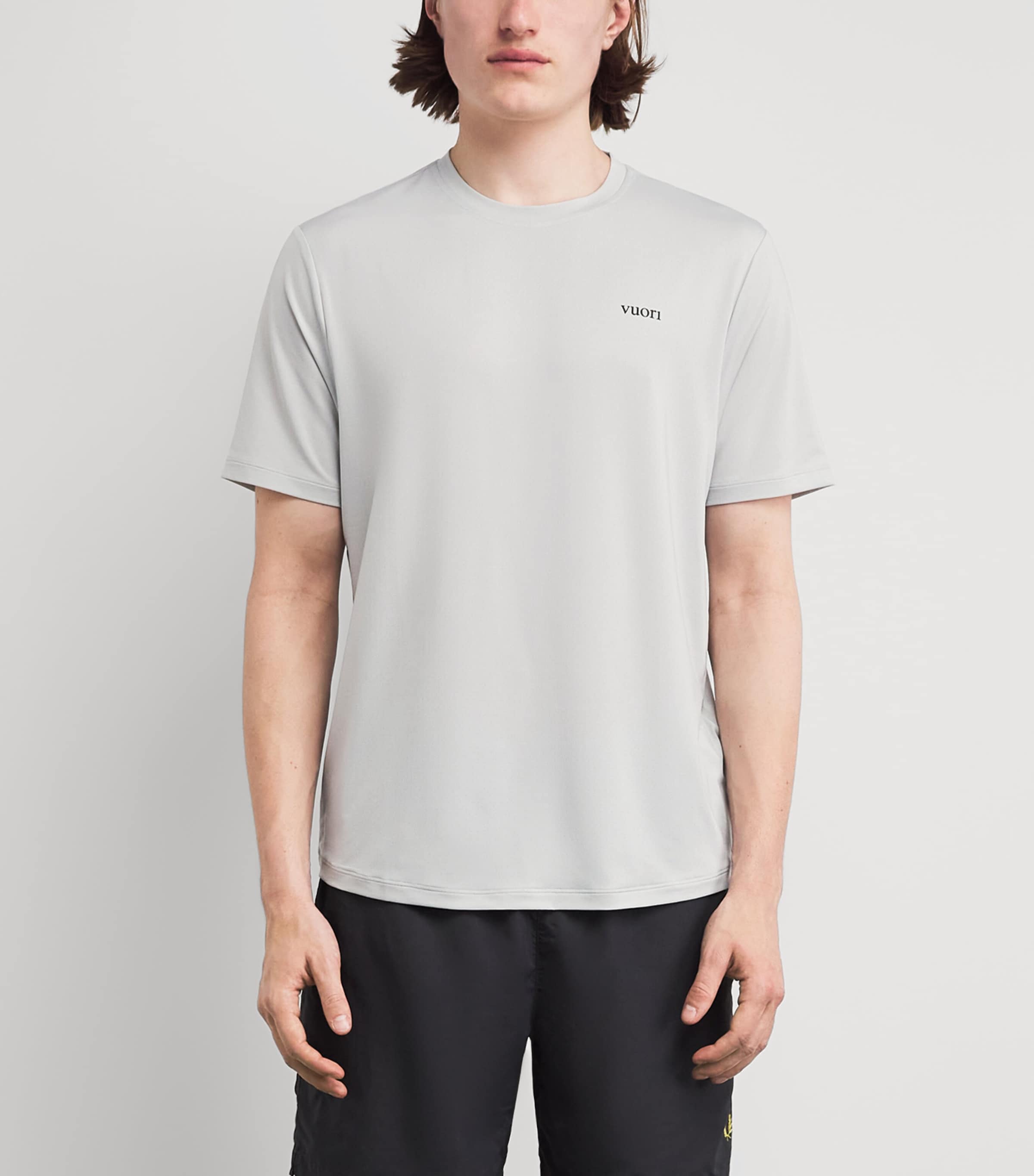 VUORI Mens Viewpoint Performance 2.0 T-Shirt Sdg Sky Grey Image 4