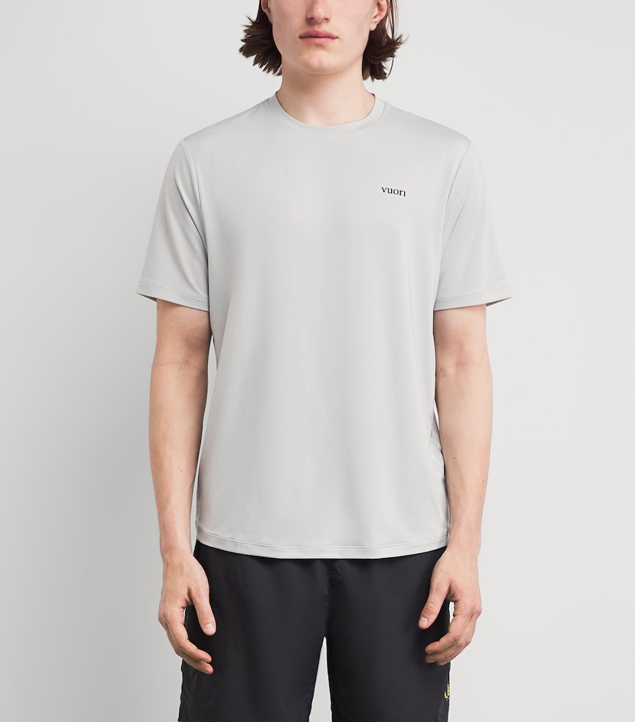 VUORI Mens Viewpoint Performance 2.0 T-Shirt Sdg Sky Grey Image 4