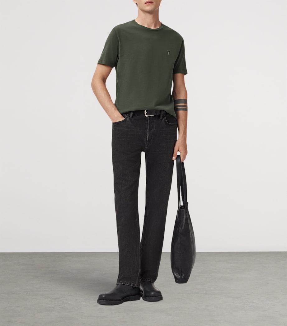 Cotton Brace T-Shirt DUFFEL GREEN Image 3