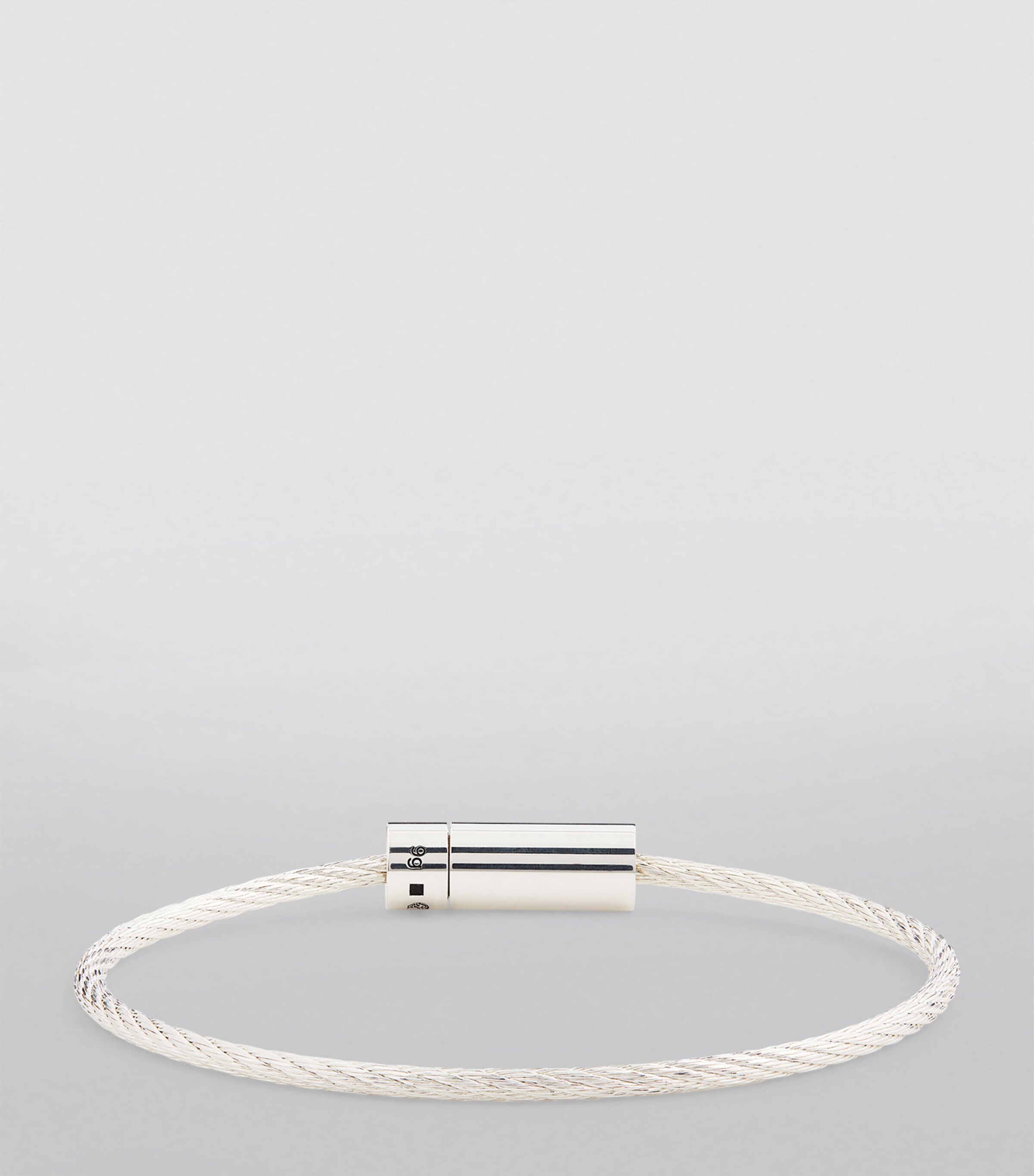 Le Gramme Sterling Silver Cable Bangle Silver Image 2