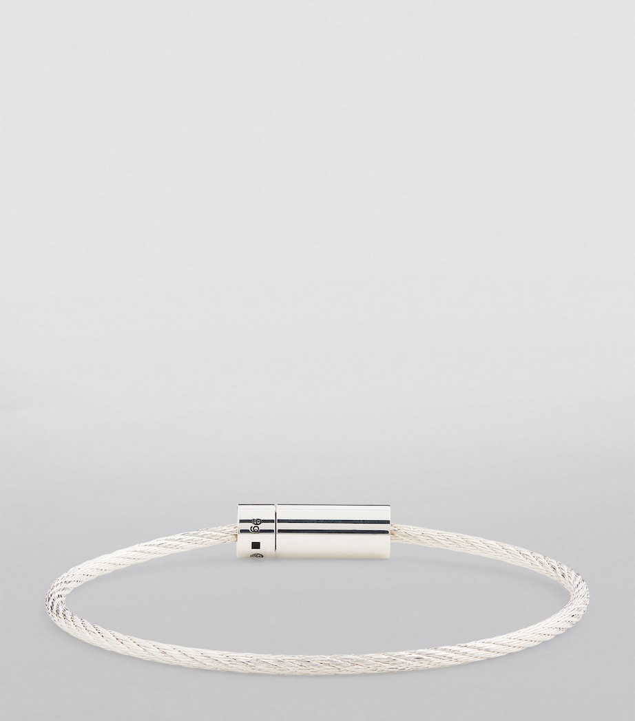Le Gramme Sterling Silver Cable Bangle Silver Image 2