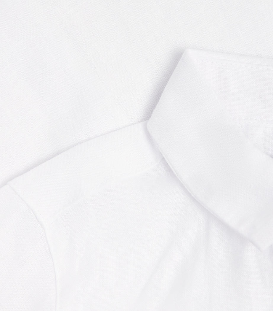 Linen Short-Sleeve Shirt (5-12 Years) 1BLANC Image 3