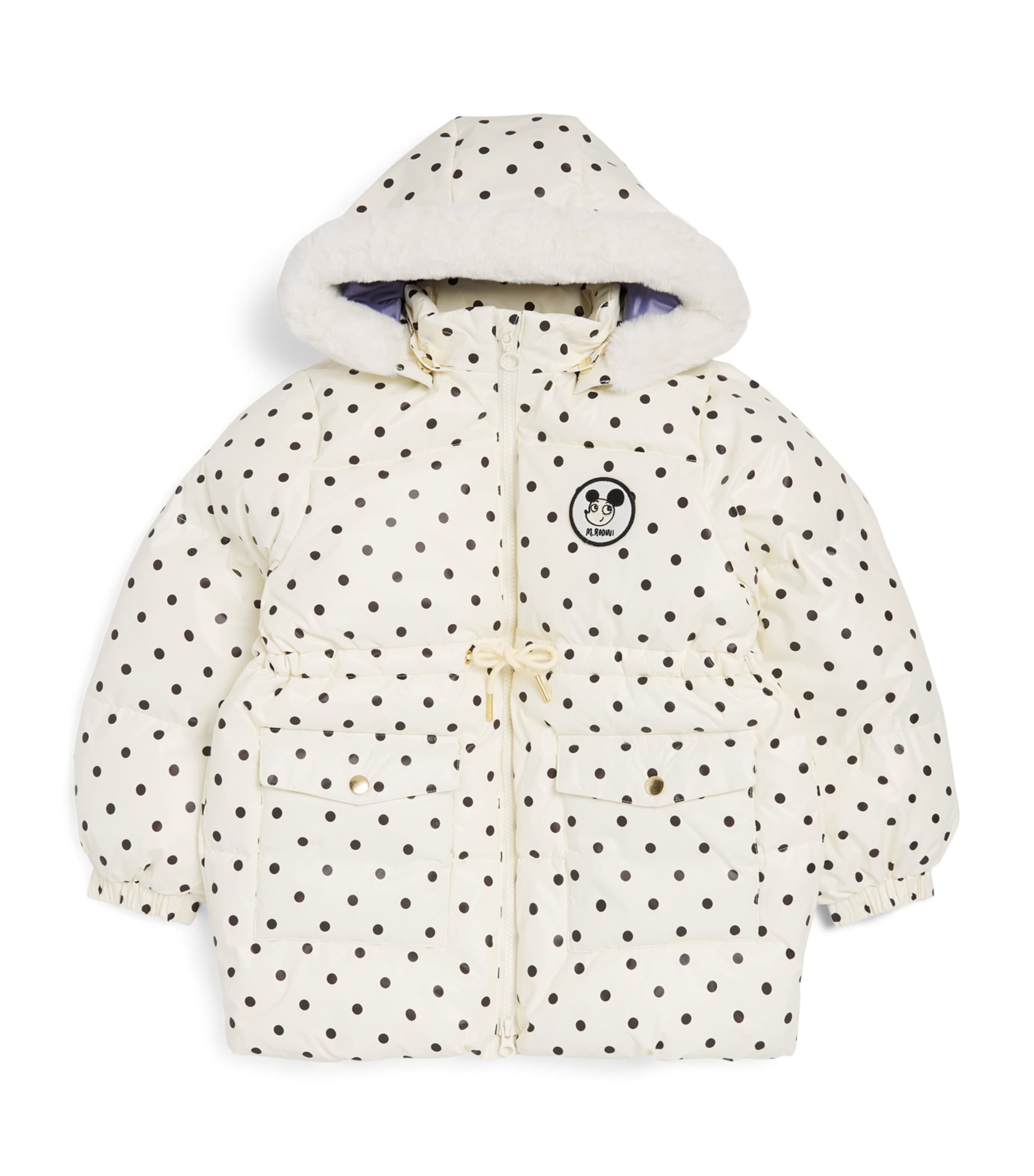 Mini Rodini Ritzratz Heavy Puffer Jacket (3-11 Years) Off White