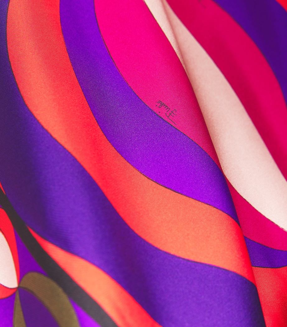 Silk Collane Print Maxi Kaftan Dress 024/MULTICOLOR Image 6