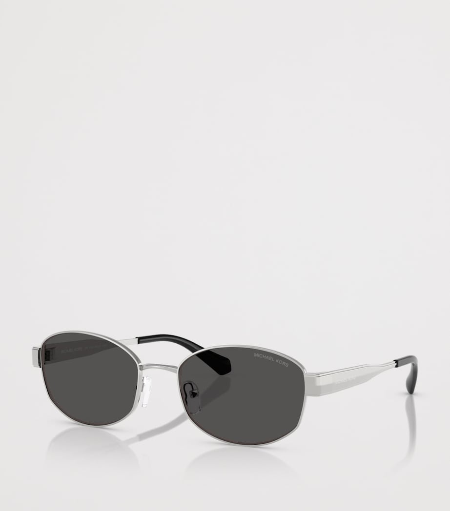 Michael Kors Monte Carlo Oval Sunglasses Silver Image 2