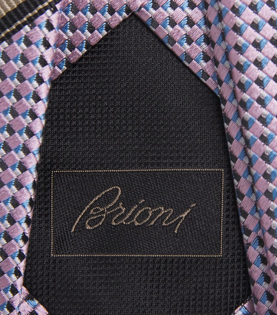 Silk Geometric-Jacquard Tie 5848 Image 3