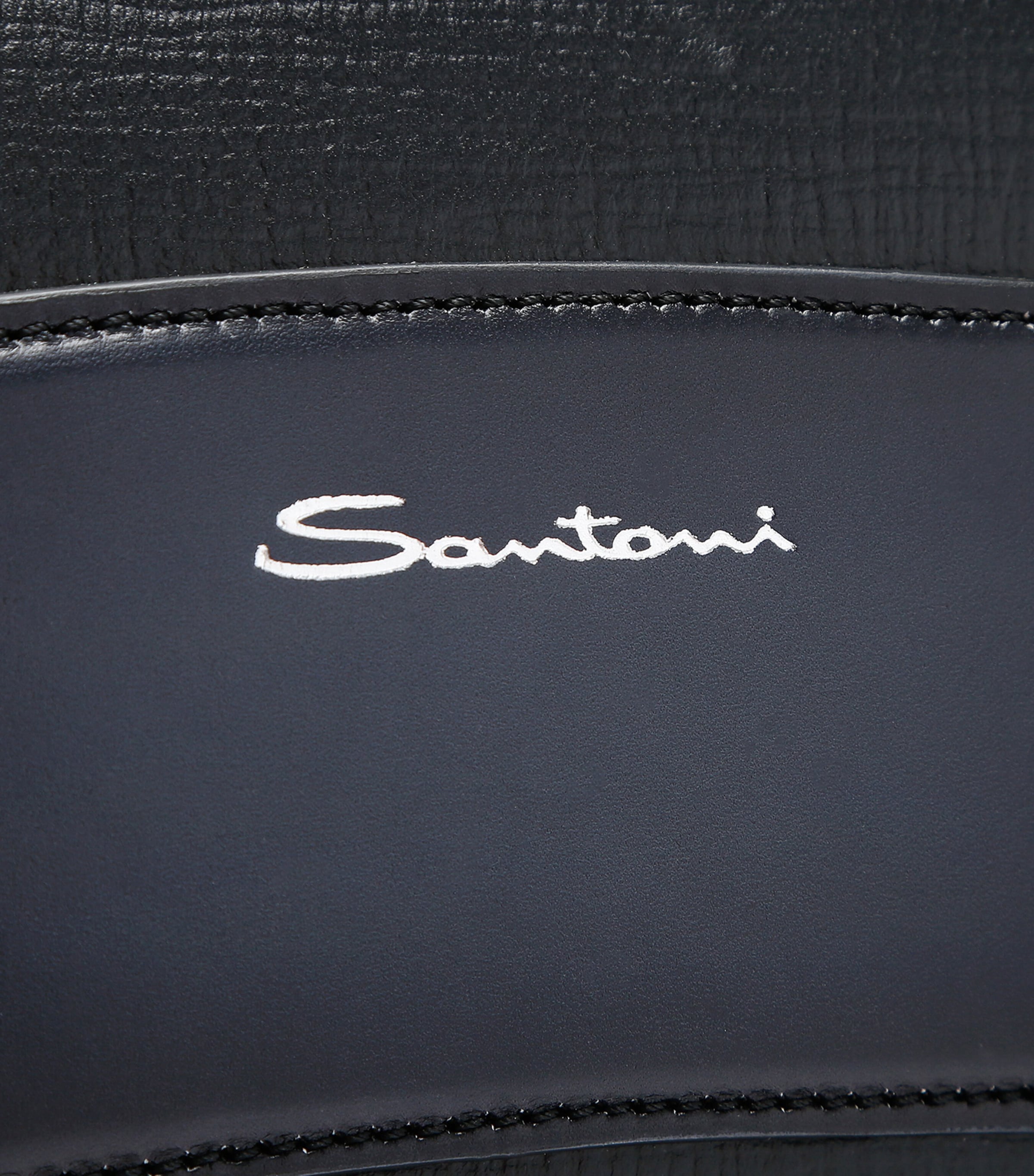 Leather Weekend Bag BLACK Image 4