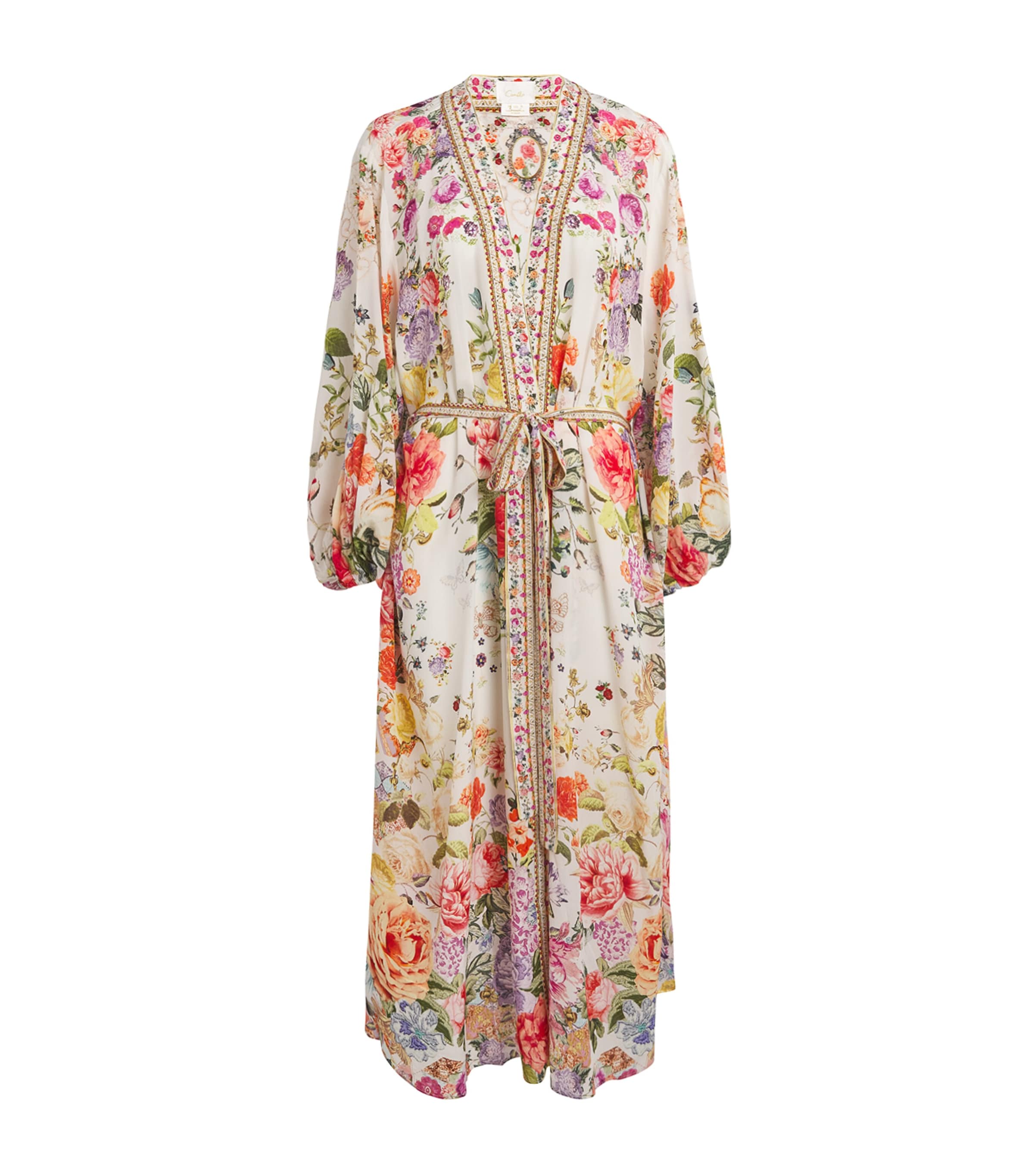 Camilla Sew Yesterday Floral Silk Robe