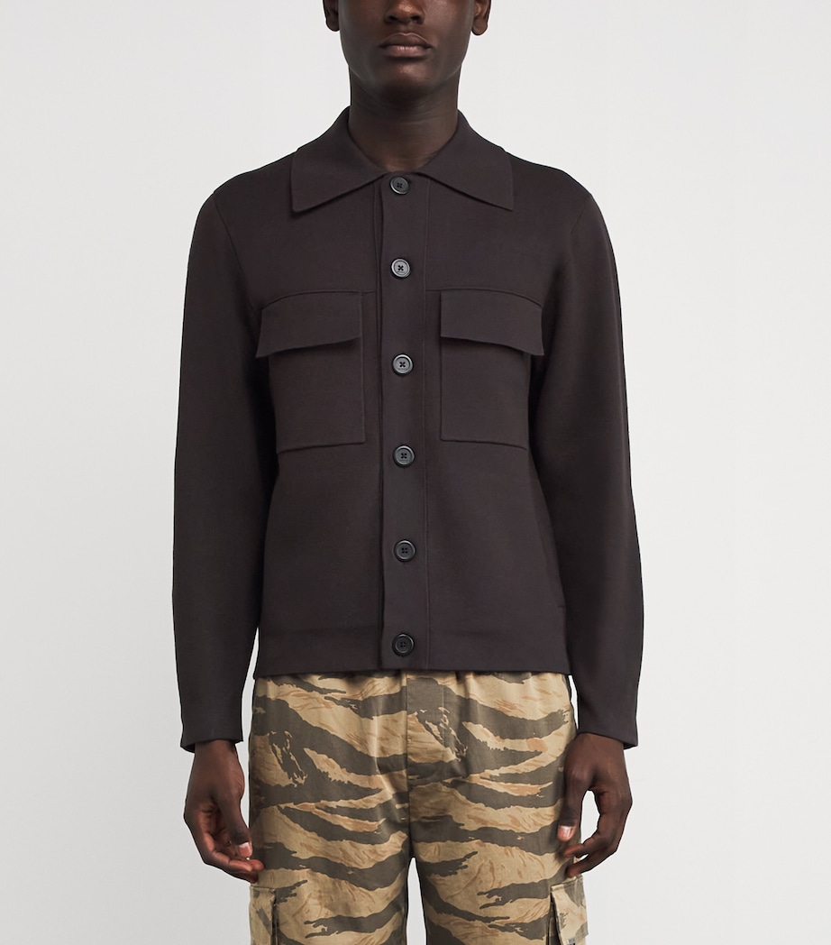 Milano Knit Overshirt CHOCOLATE Image 3