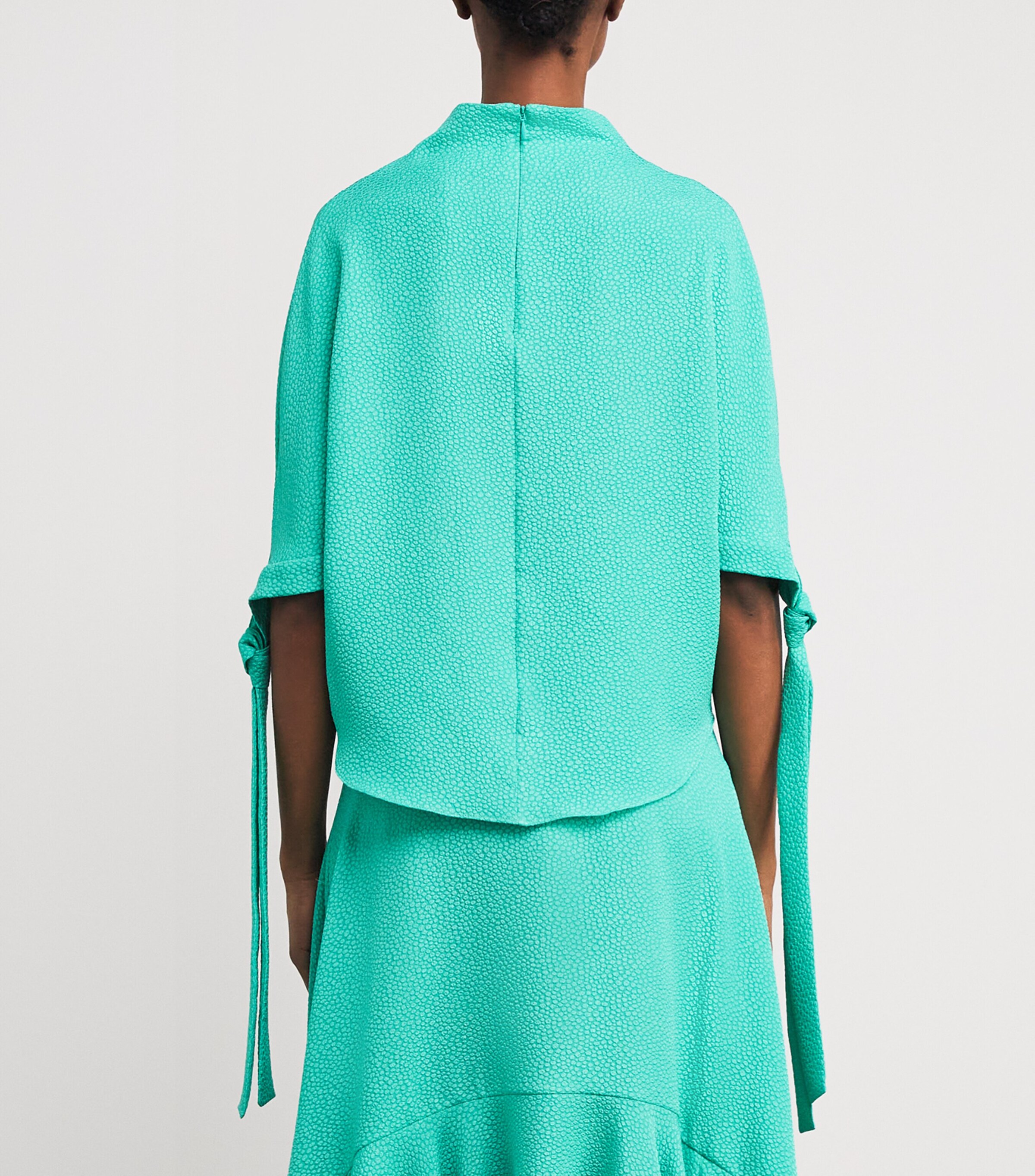 Edeline Lee Womens Tie-Detail Padernal Top Grn Image 4