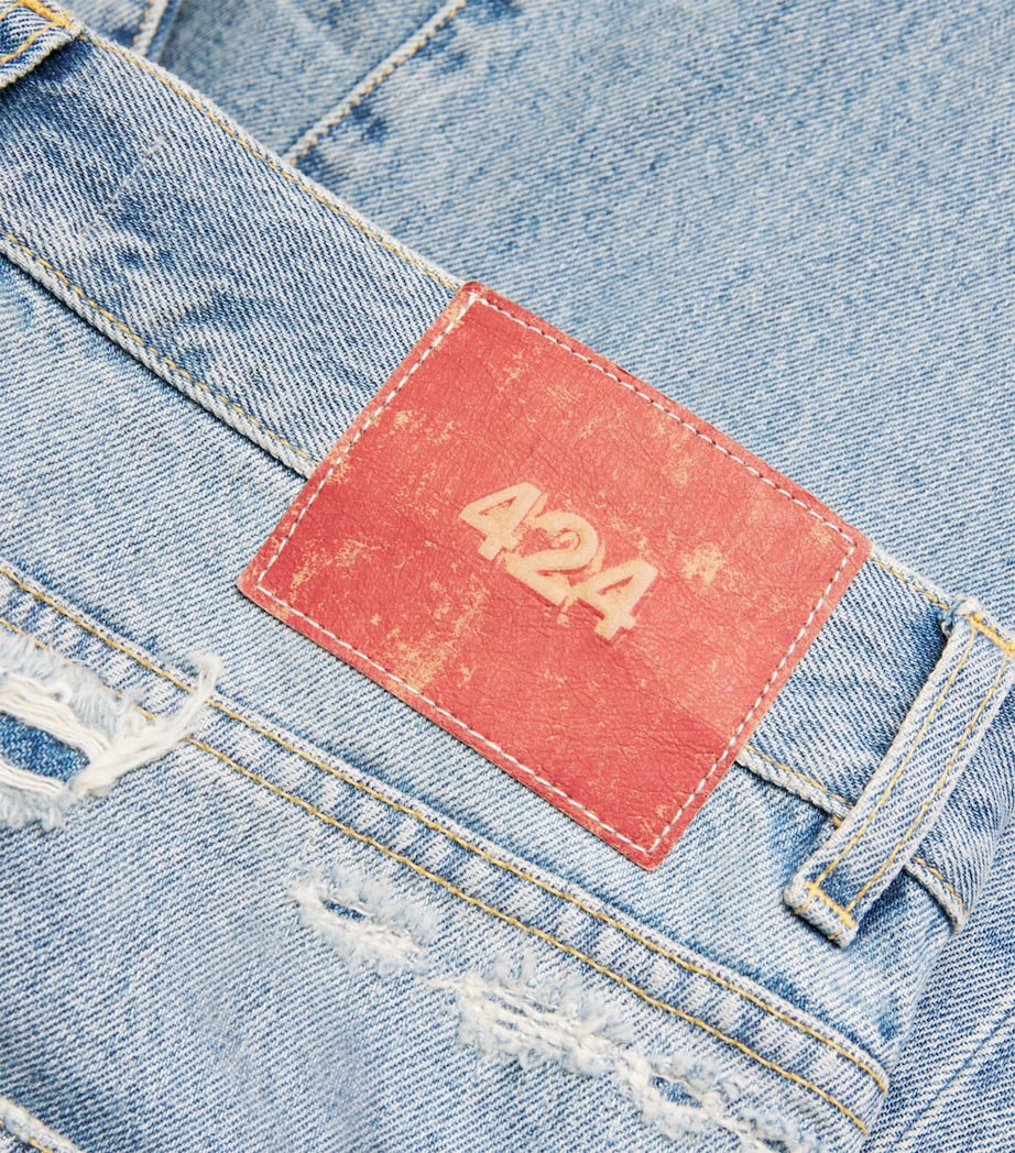 Distressed Loose Jeans REPAIRED DENIM Image 5