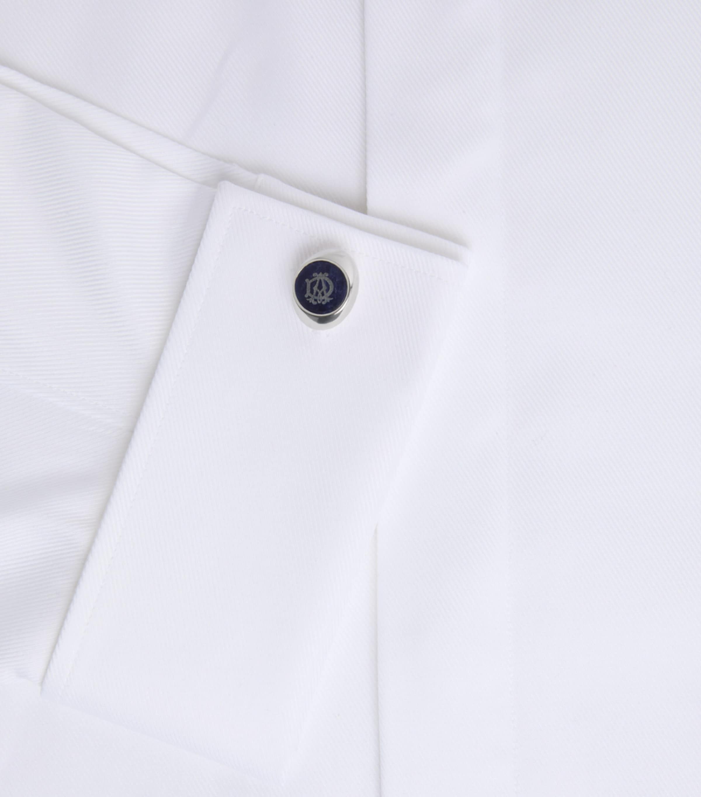 Dunhill Rhodium-Plated Silver and Sodalite AD Cypher Cufflinks Image 2