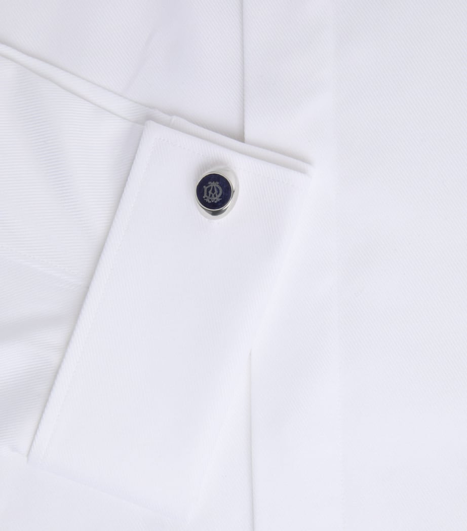 Dunhill Rhodium-Plated Silver and Sodalite AD Cypher Cufflinks Image 2